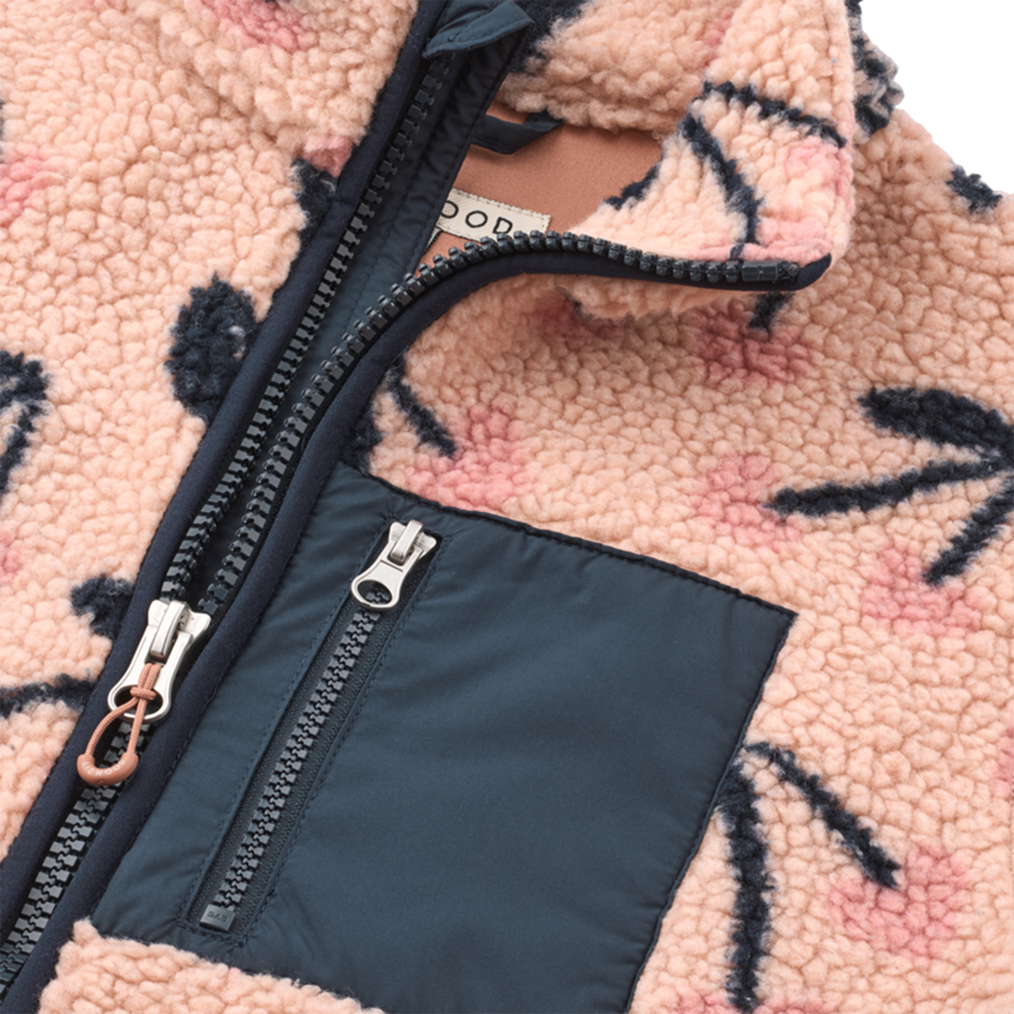 Nelson Adult Pile Jacket Mega Cherry heart Rosey