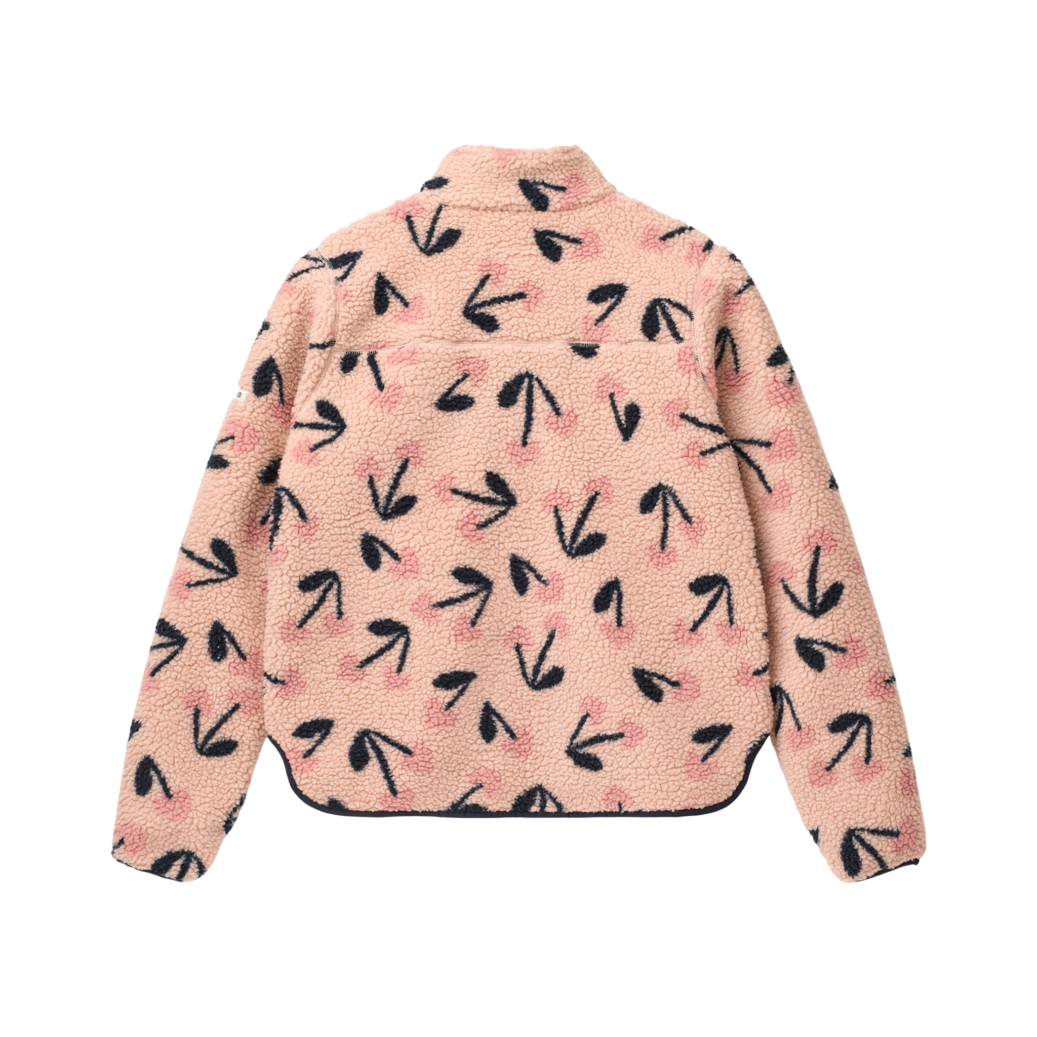 Nelson Adult Pile Jacket Mega Cherry heart Rosey