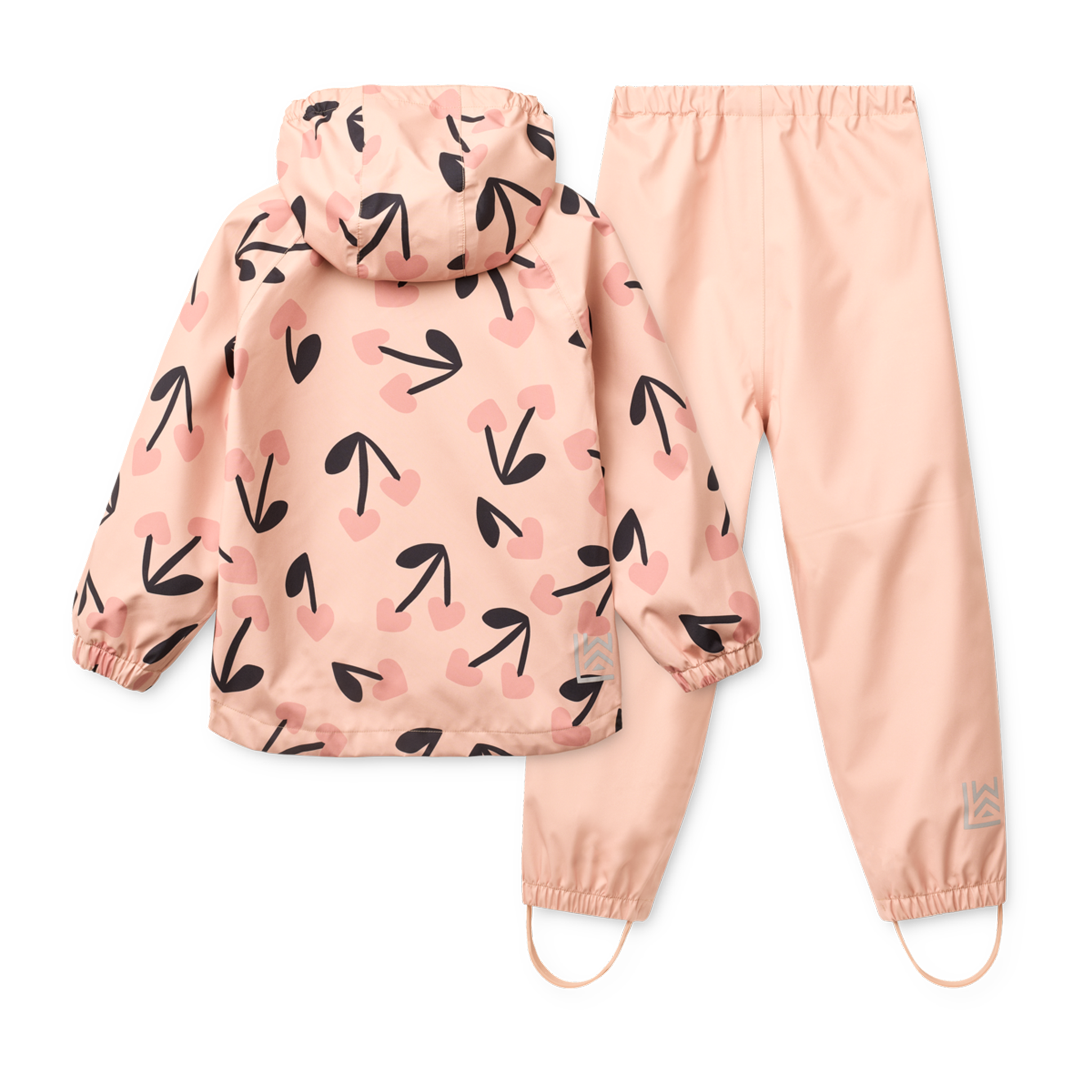 Pedia Rainwear Set mega cherry heart Rosey mix