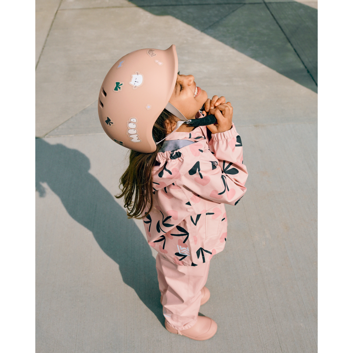 Pedia Rainwear Set mega cherry heart Rosey mix