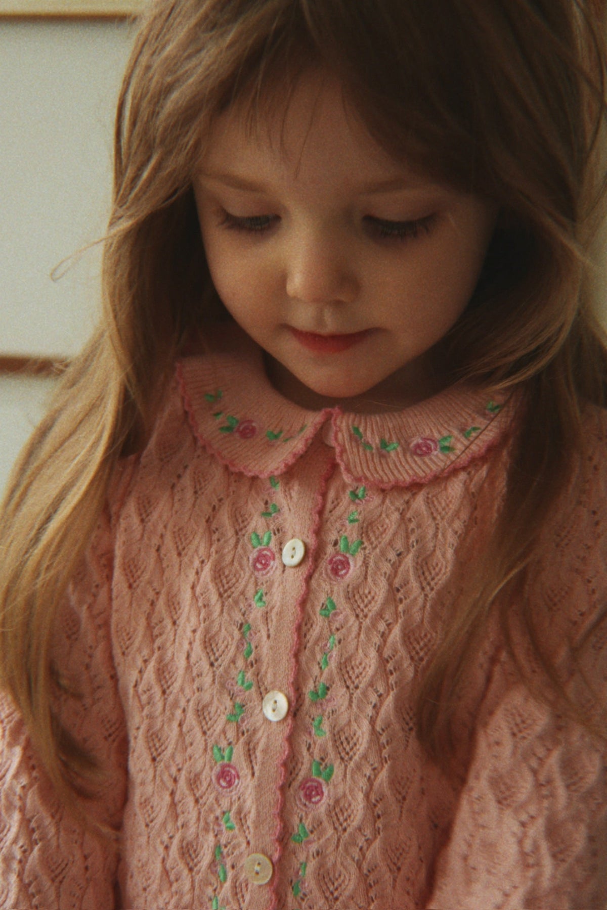 Cardigan Rosier Light Rose