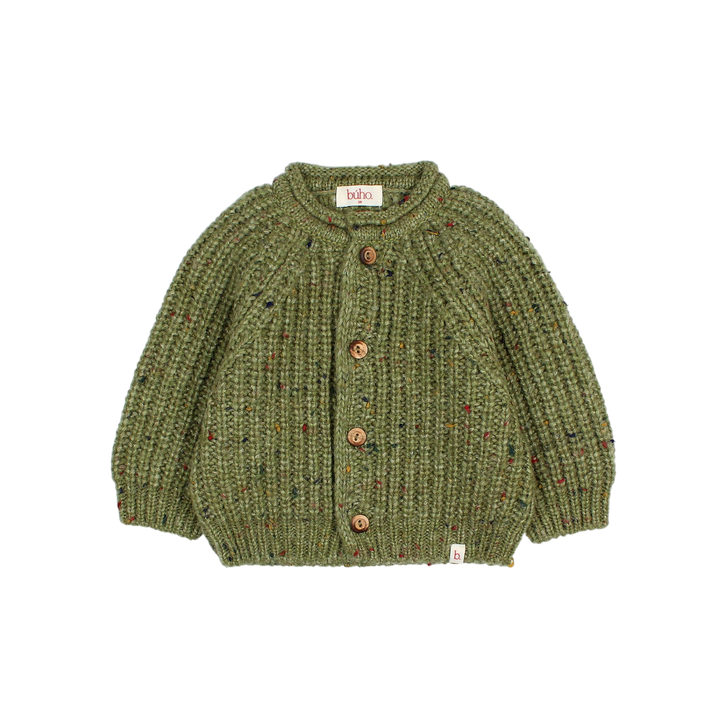 Cardigan pour bébé Botonato Green Tea