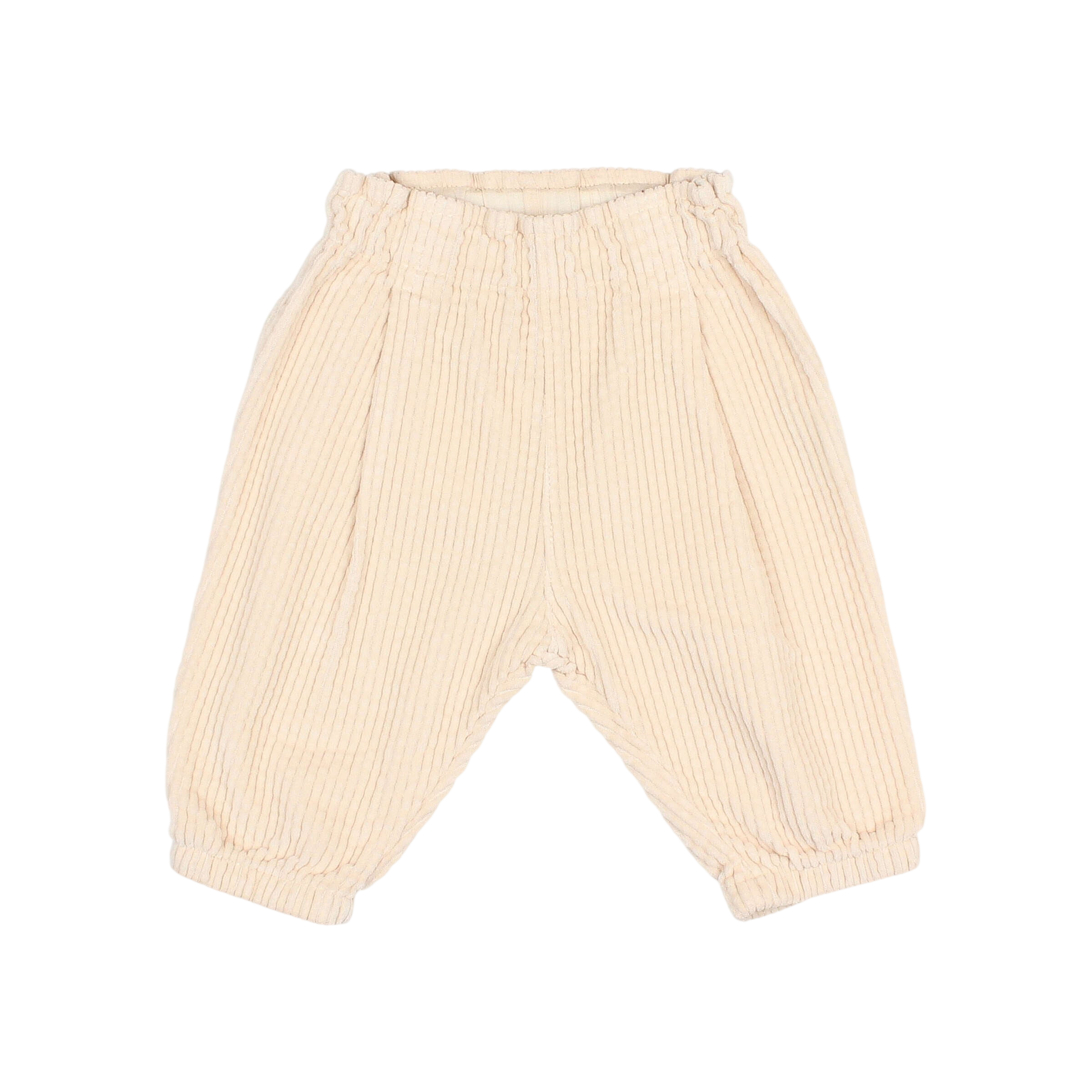 Pantalon pour bébé en velours côtelé naturel