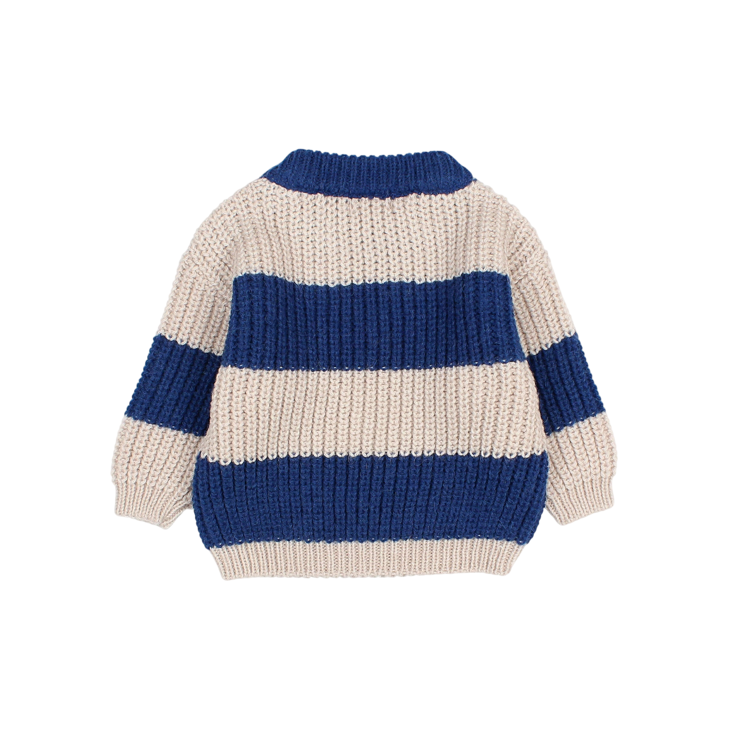 Pull en maille pour bébé, bleu marine