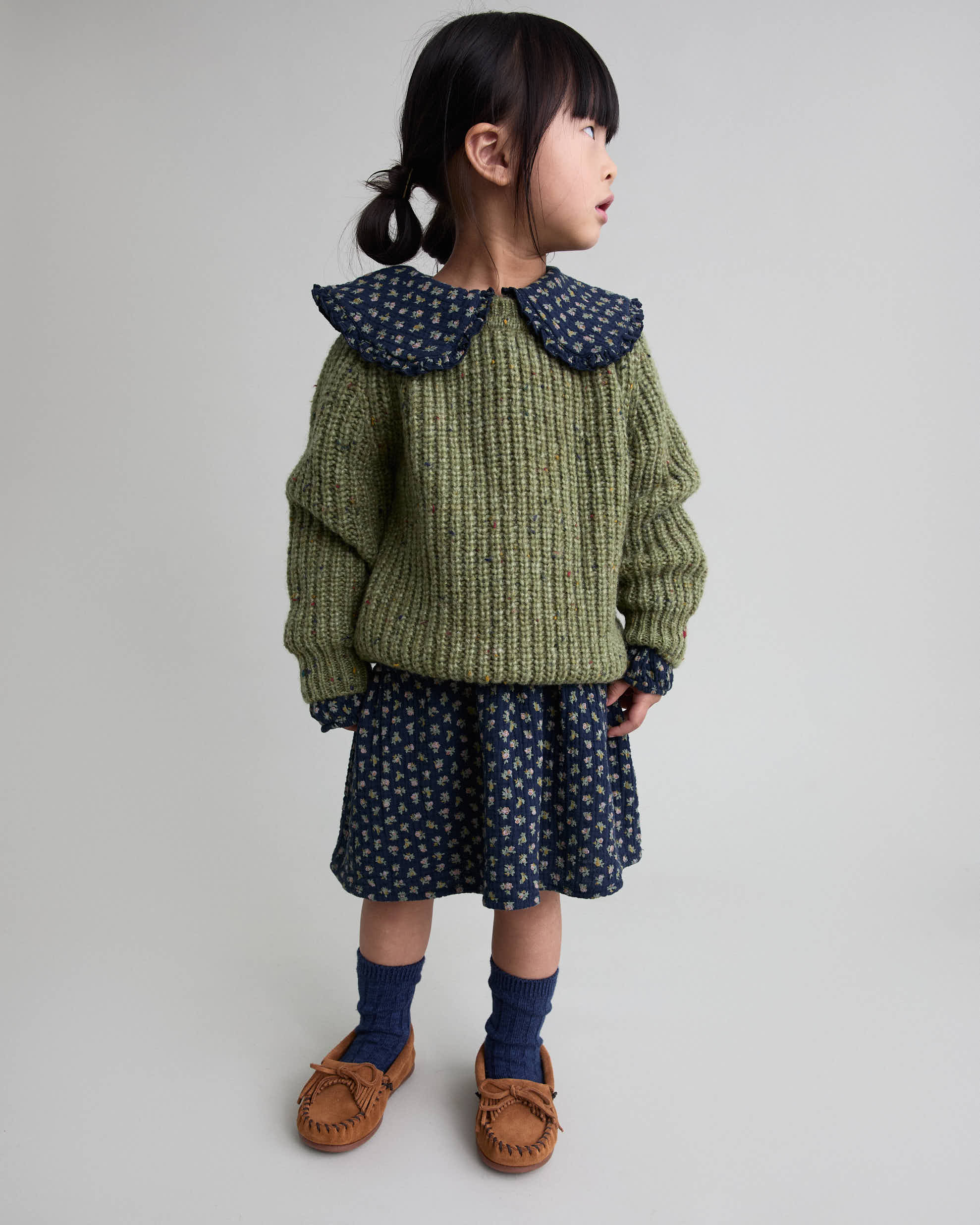 Pull en maille Botonato Green Tea