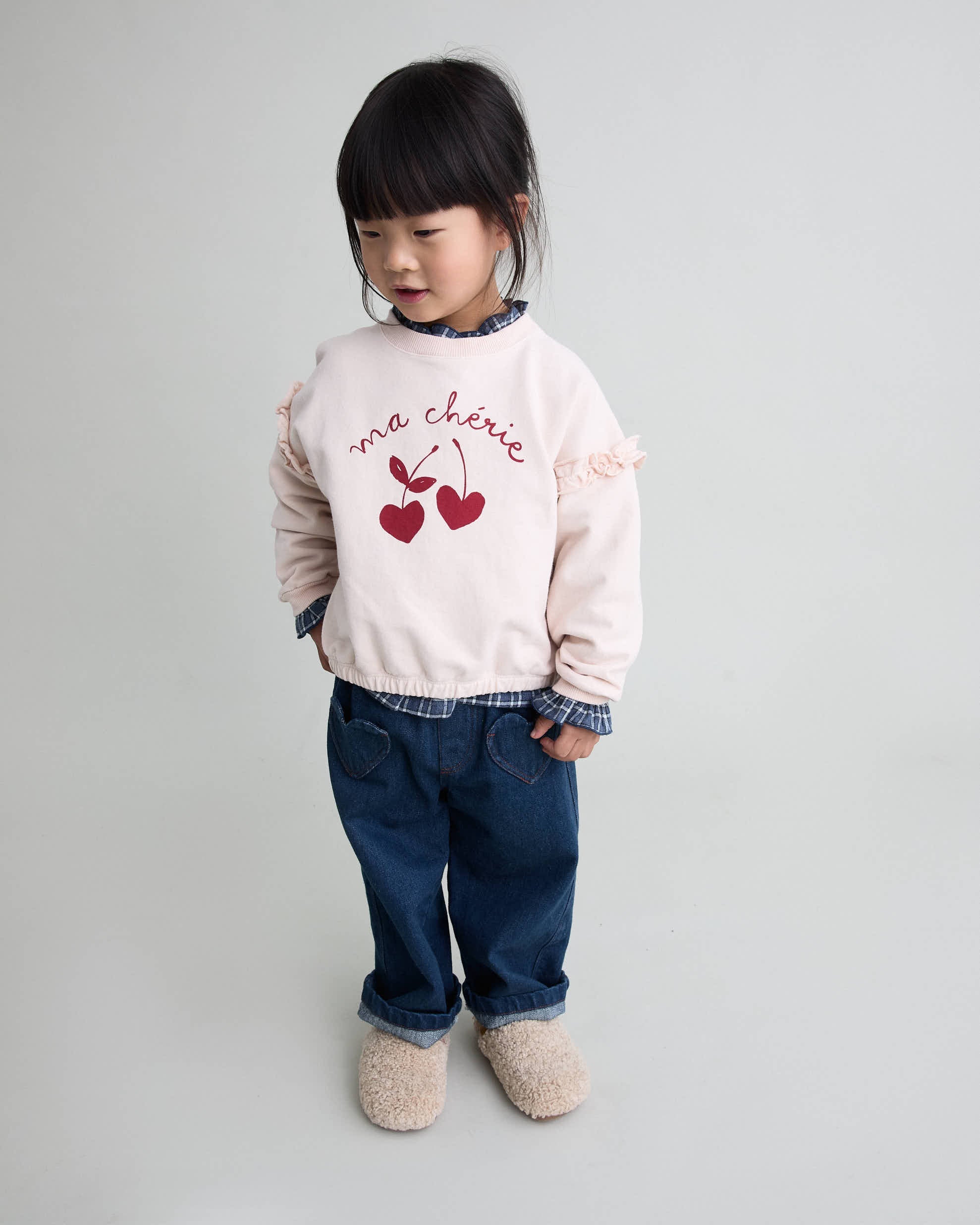 Chérie Cream Pink Sweatshirt