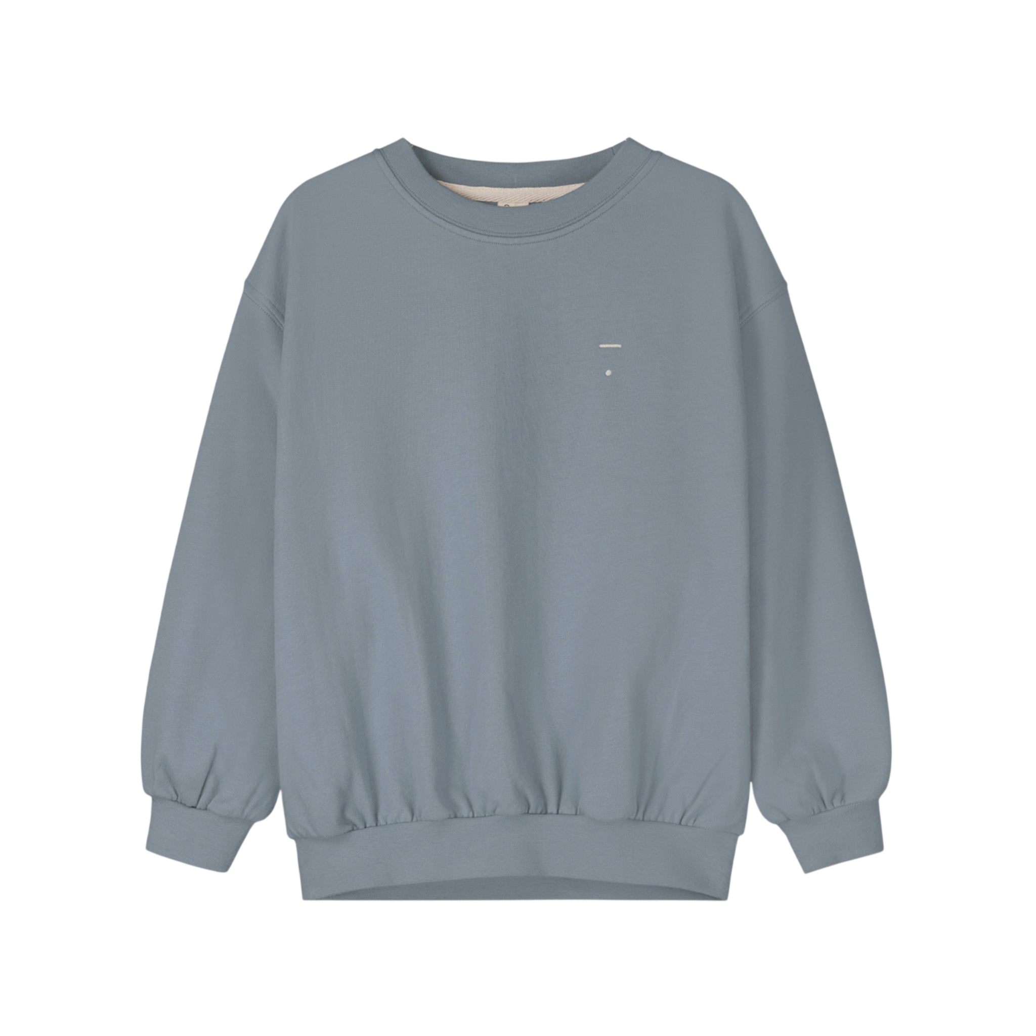 Dropped-Shoulder Sweatshirt, GOTS Stone Gray / Dropped-Shoulder Sweater, GOTS Stone Gray