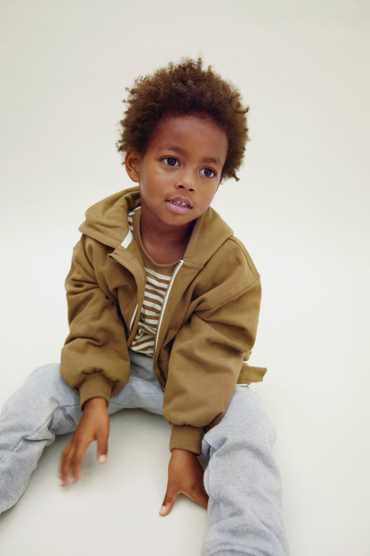 Hoodie with Zipper, GOTS Woody / Hooded Cardigan with Zipper, GOTS Woody
