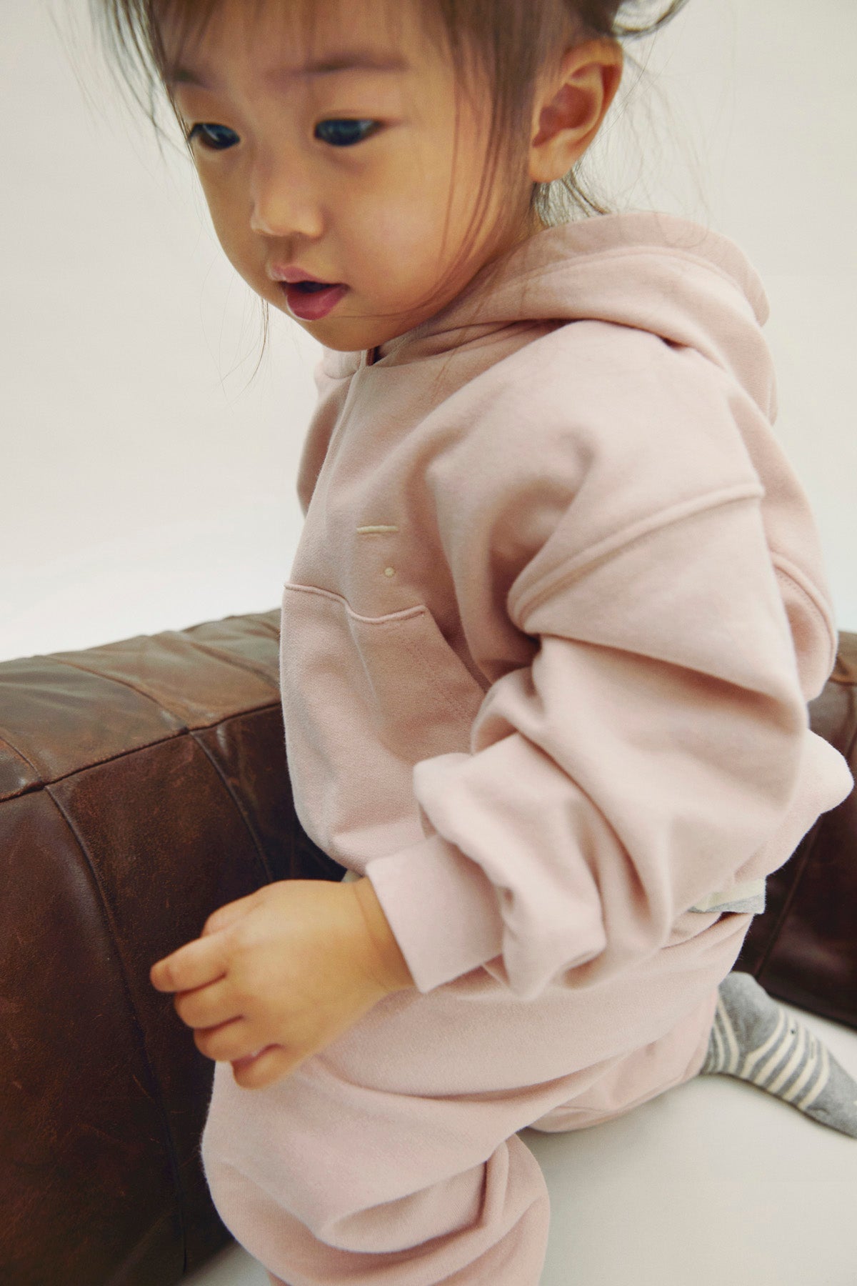 Hoodie GOTS Faded Pink