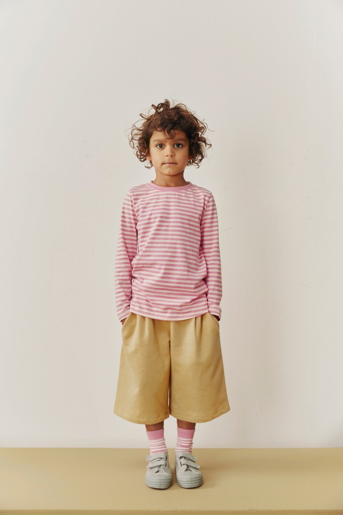 T-shirt à manches longues L/S GOTS T-shirt L/S GOTS Bubblegum Cream / Bubblegum - Cream