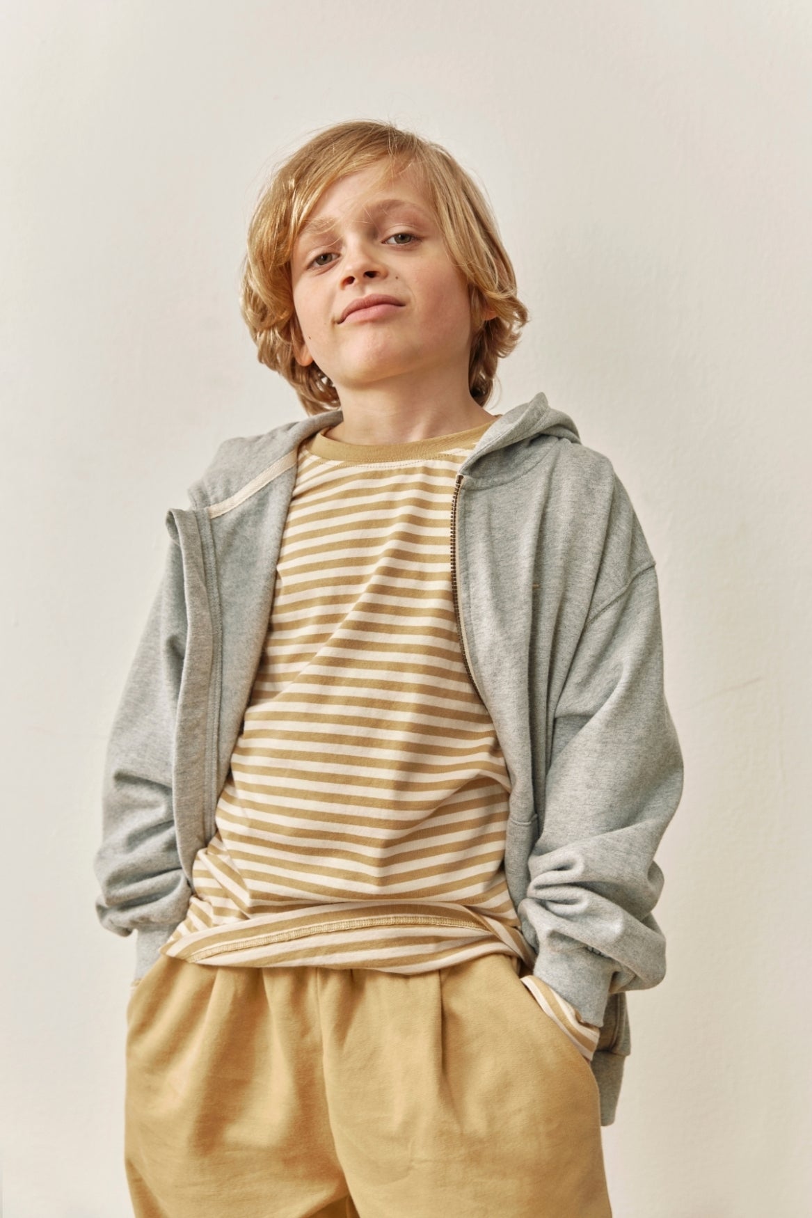 T-shirt à manches longues L/S GOTS Cookie Cream / T-shirt à manches longues L/S GOTS Cookie - Cream