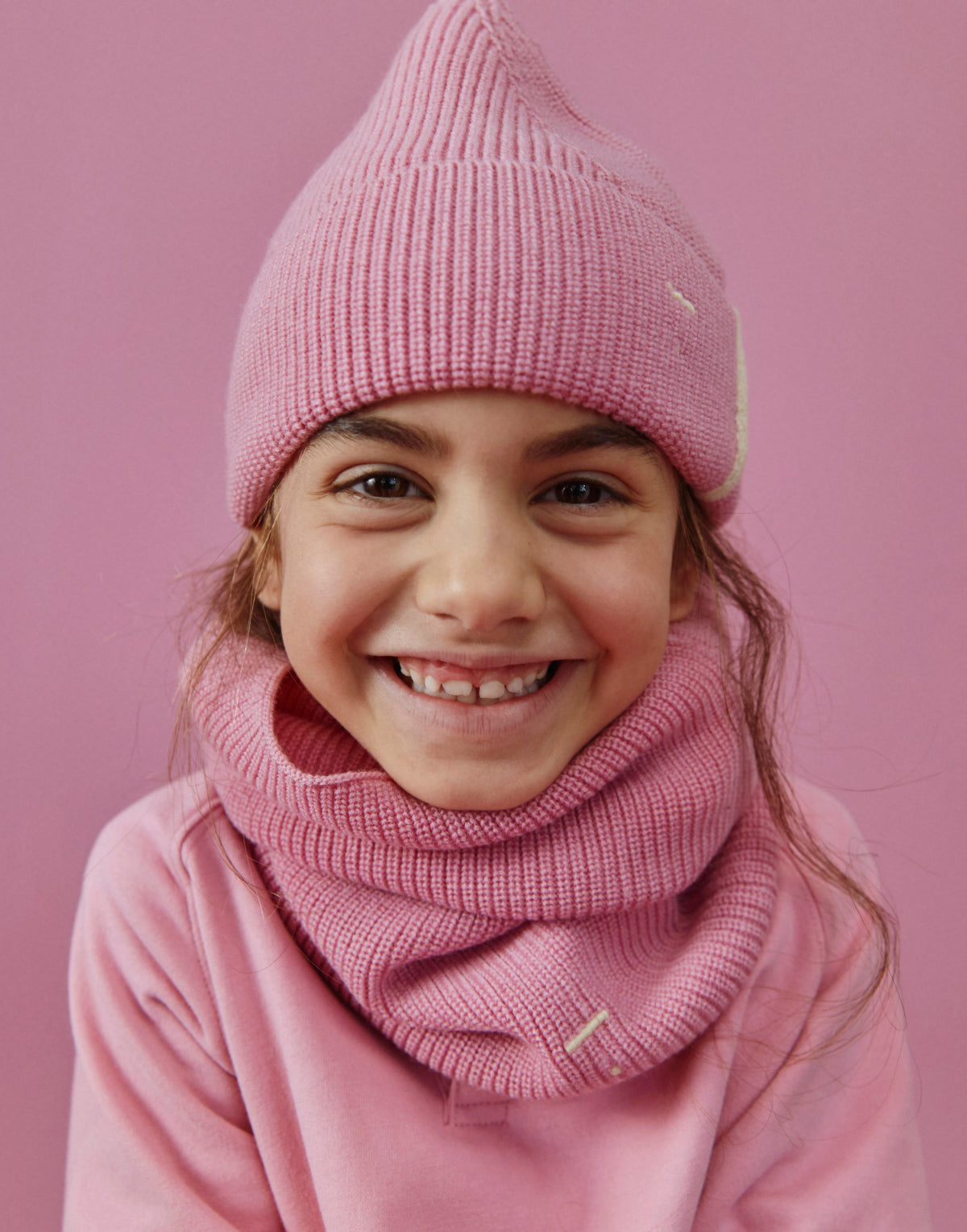 Loopschal Merinowolle Bubblegum