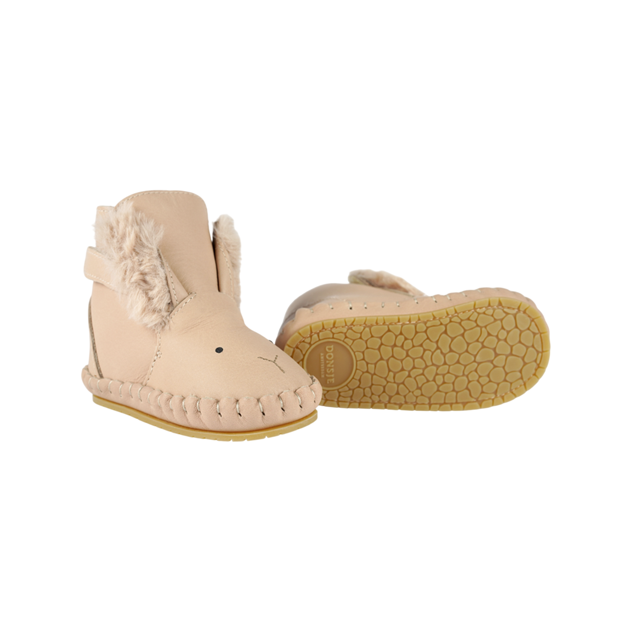Baby Schuhe Kapi Exclusive Fluffy Bunny Light Rust Leather