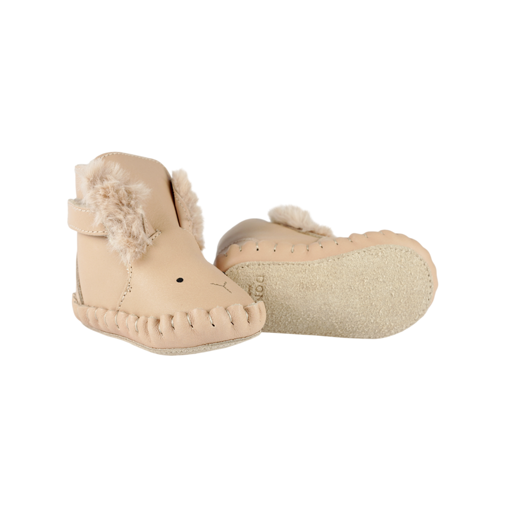 Baby Schuhe Kapi Exclusive Fluffy Bunny Light Rust Leather