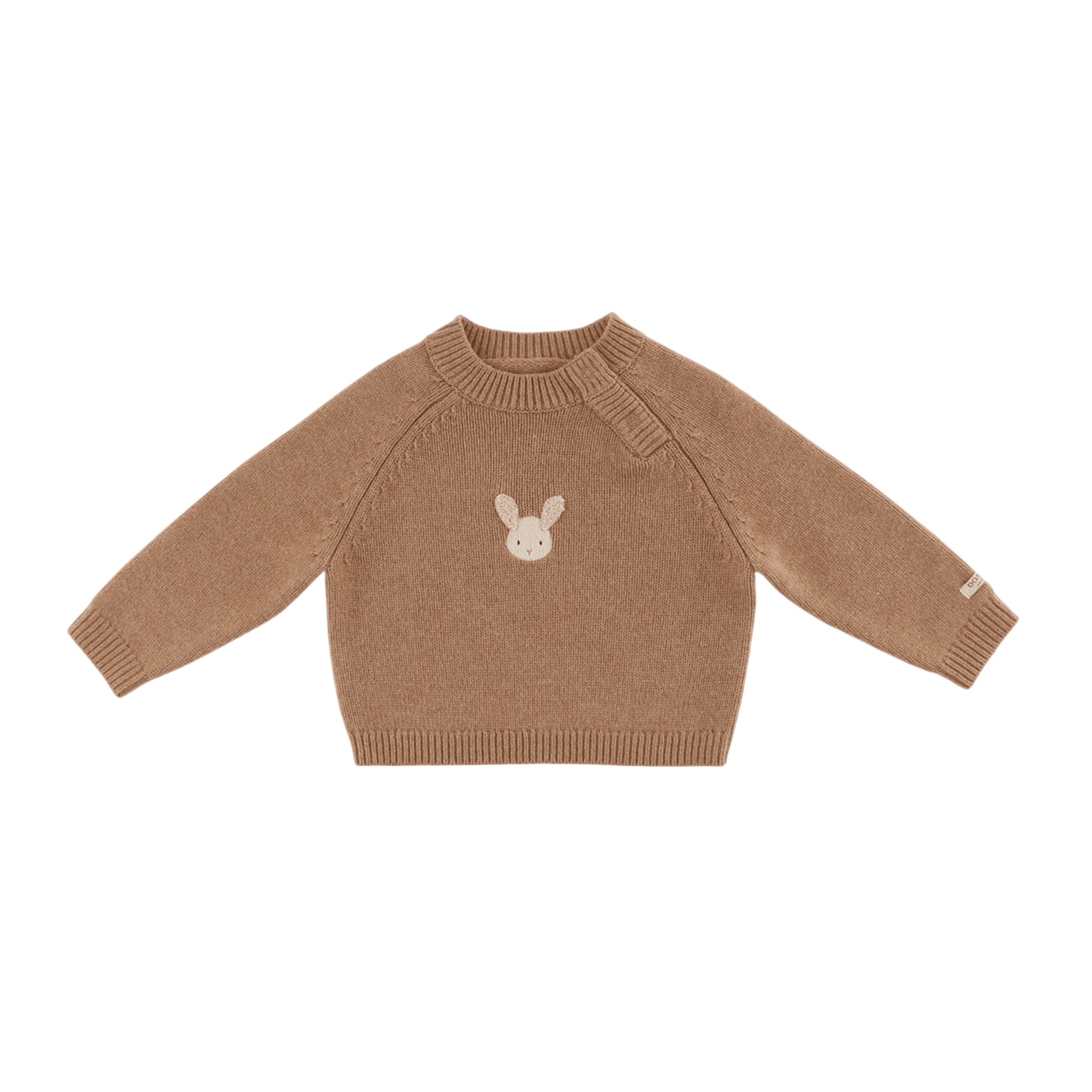 Baby Pullover Sibbe Merino Fluffy Bunny Hazelnut