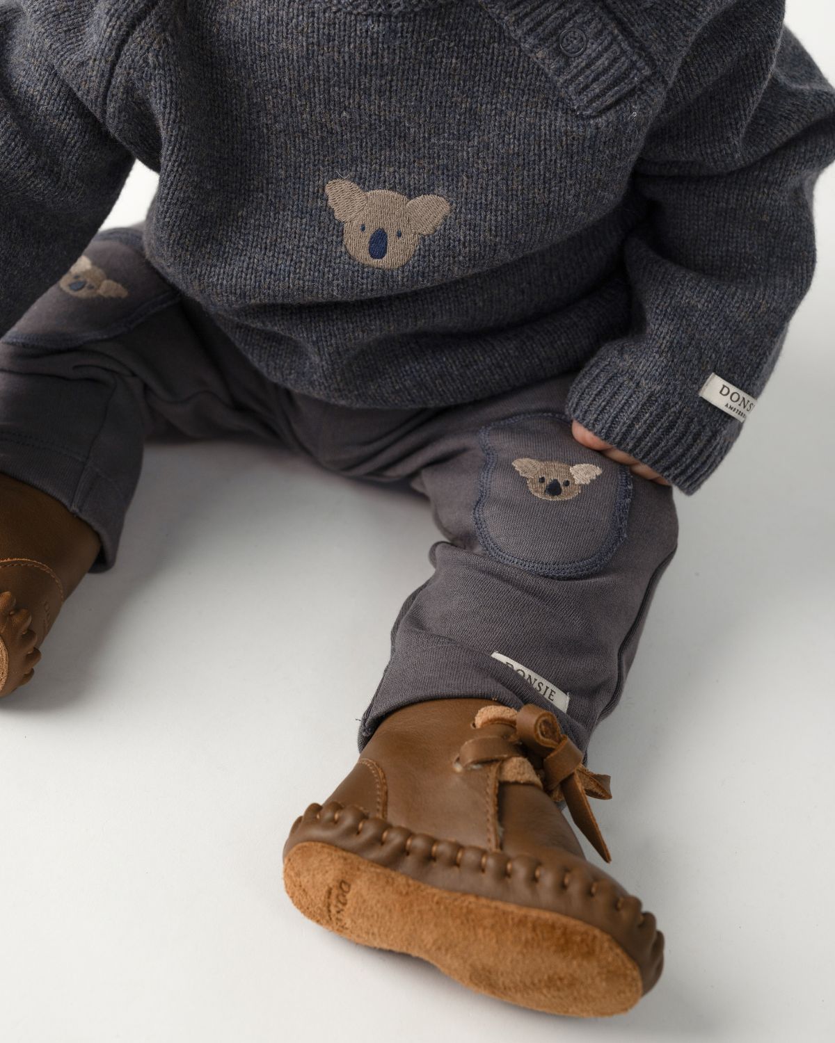 Sibbe Merino Koala Cloudy Gray Melange Knit Sweater / Merino Wool Sweater Koala Cloudy Gray Melange