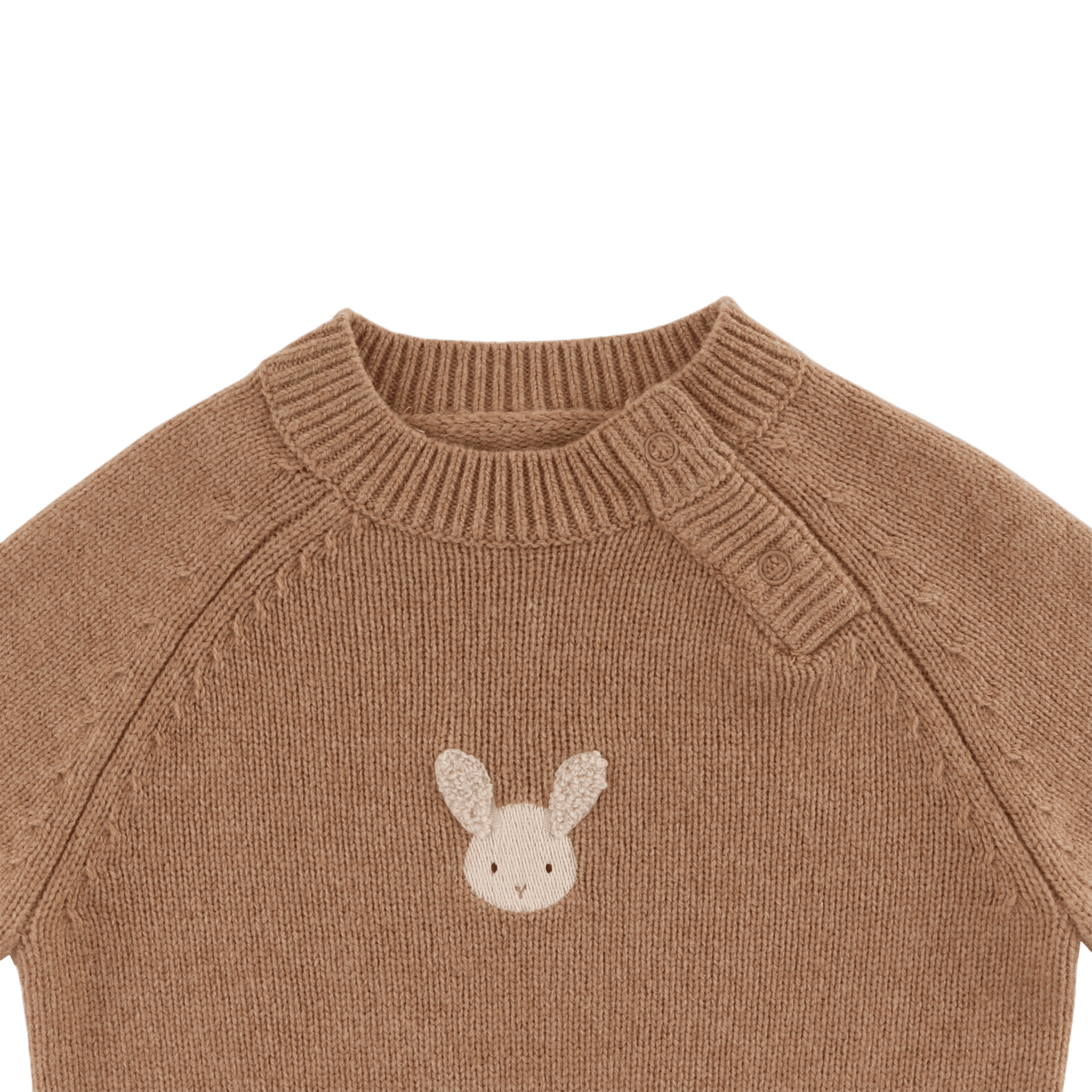 Baby Pullover Sibbe Merino Fluffy Bunny Hazelnut
