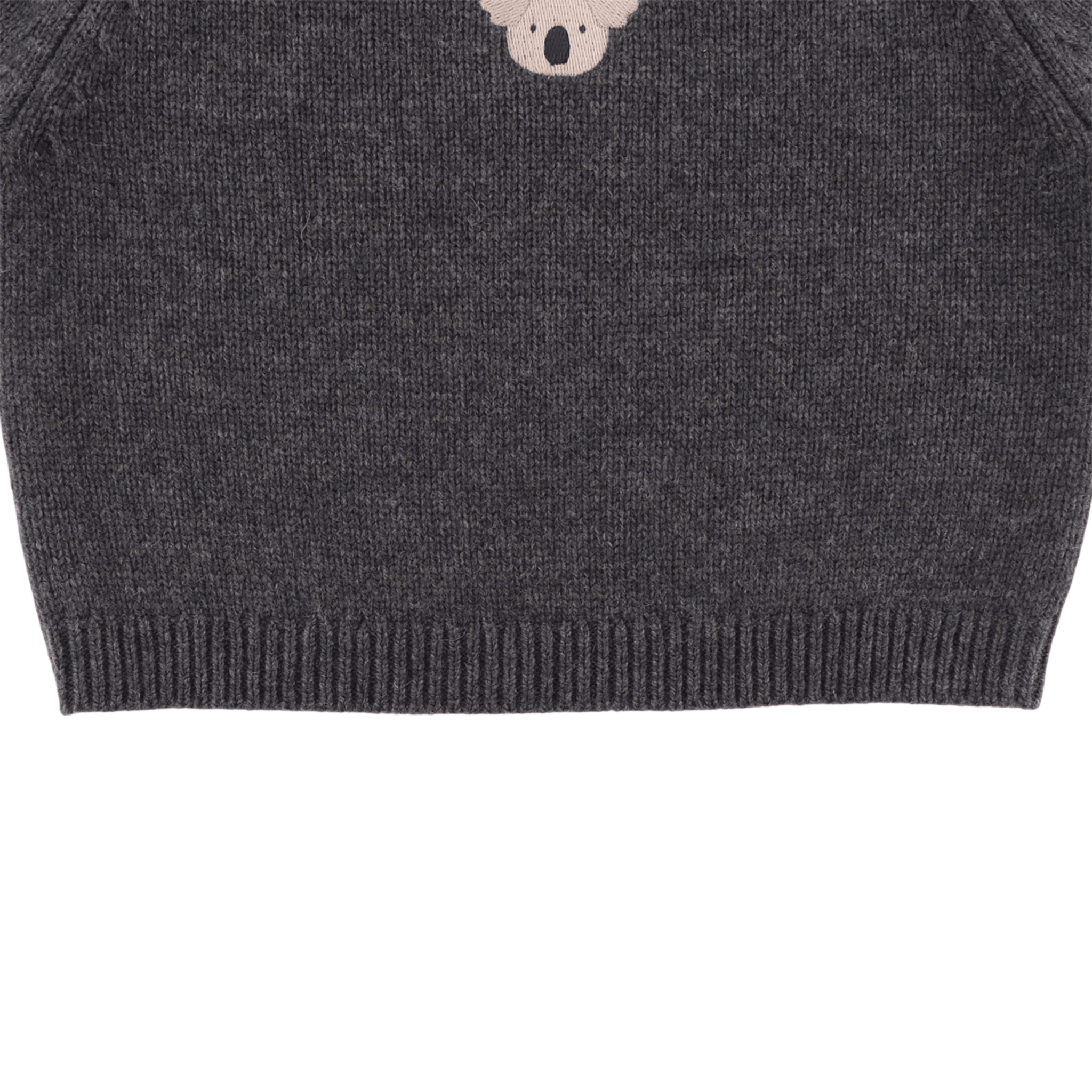 Sibbe Merino Koala Cloudy Gray Melange Knit Sweater / Merino Wool Sweater Koala Cloudy Gray Melange