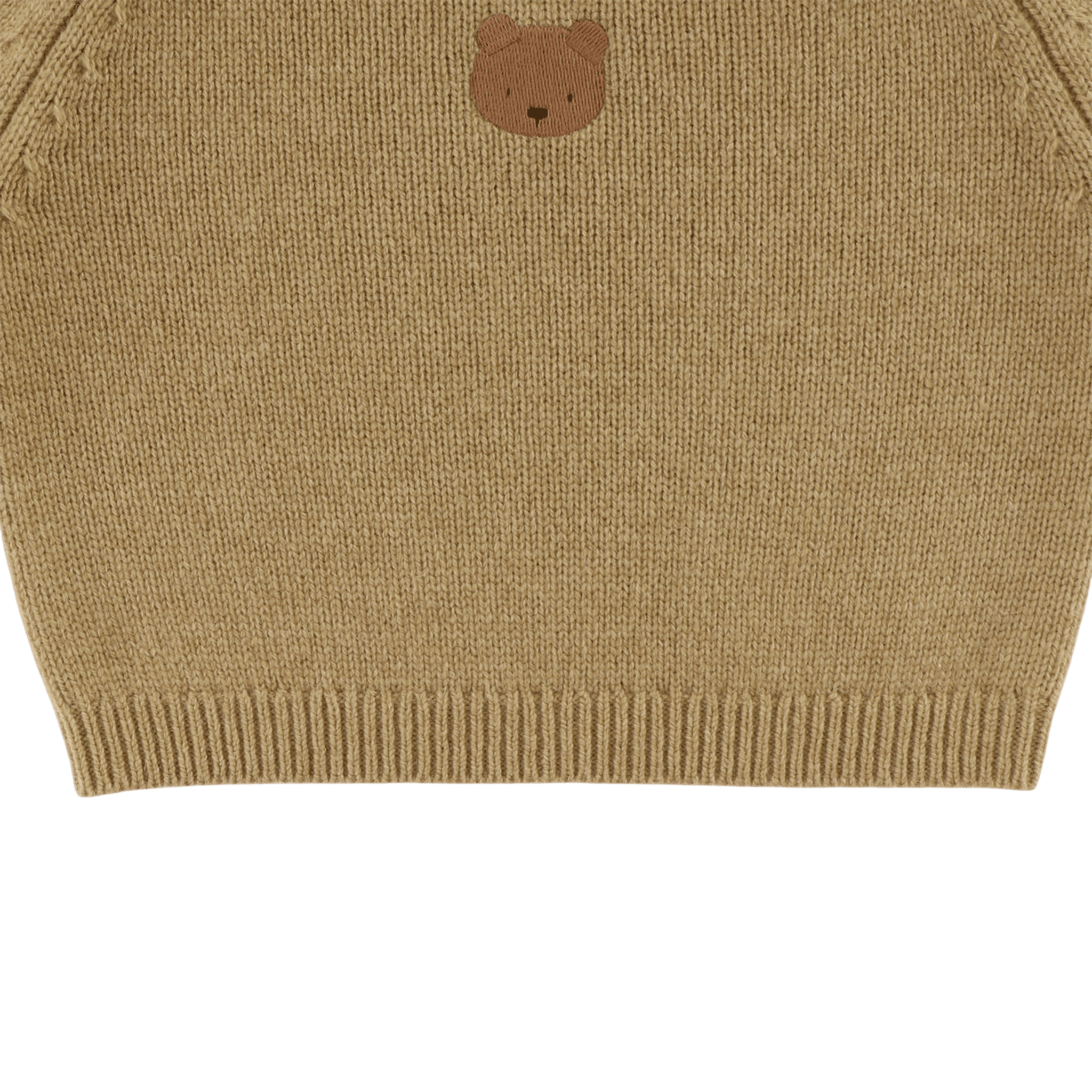 Pull en maille Sibbe Merino Fluffy Bear Sesame / Pull en laine mérinos Sibbe Bear Sesame