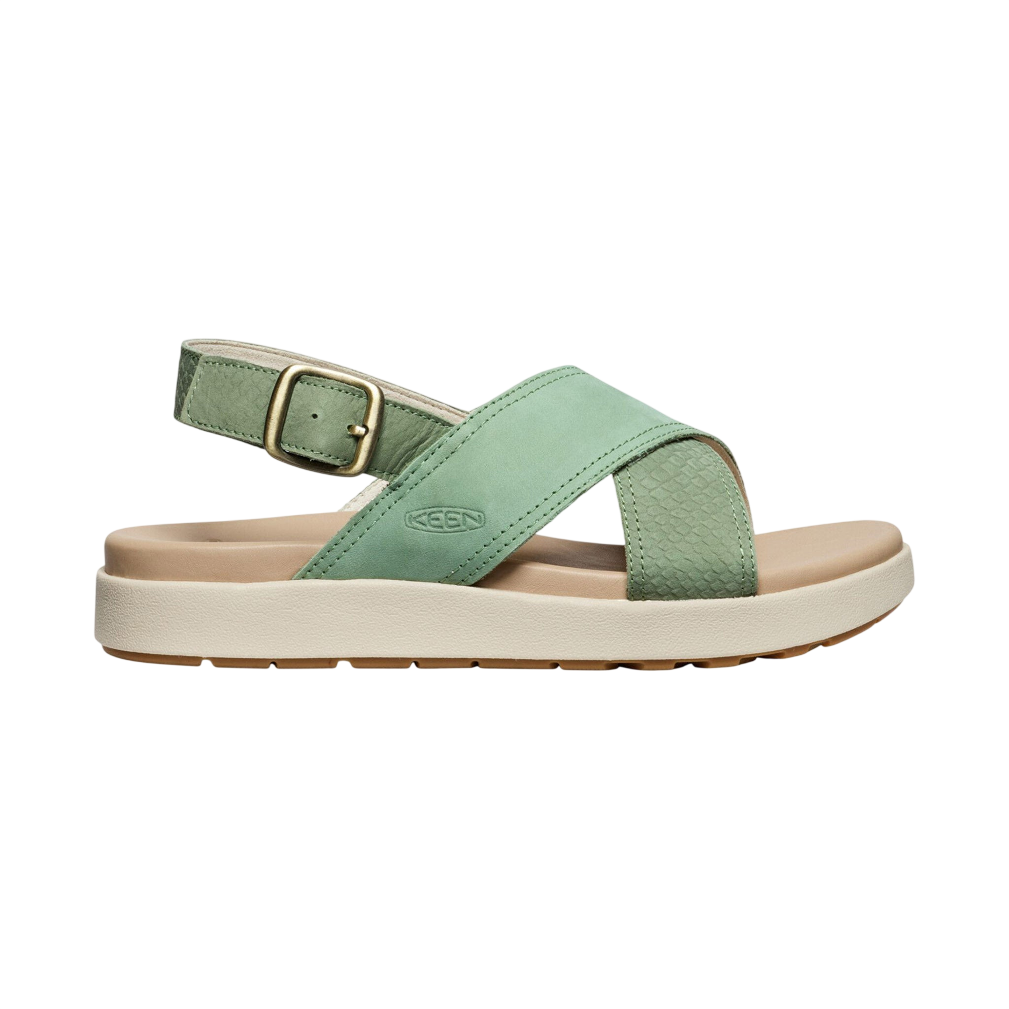 Sandals W Elle Luxe Cross Strap granite green/granite green