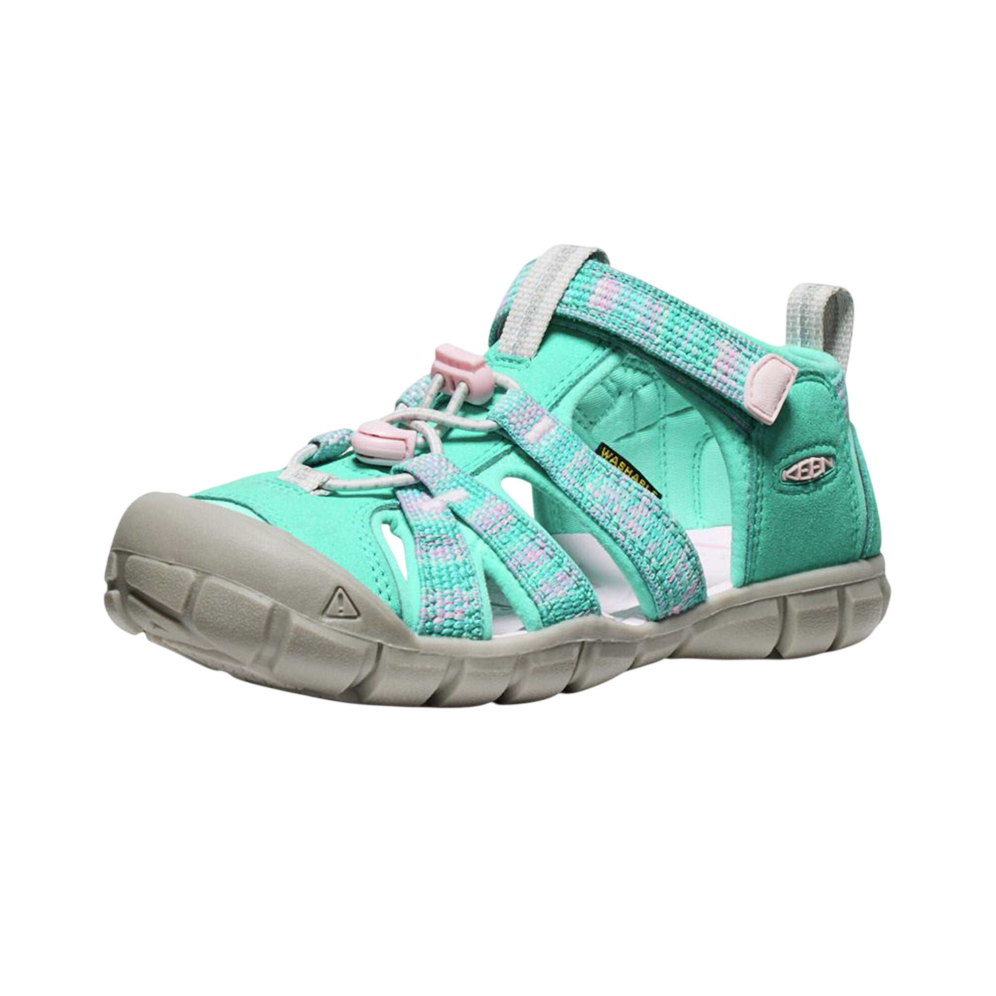 Y Seacamp II CNX Water Sandals, Bright Aqua/Giggle Pink