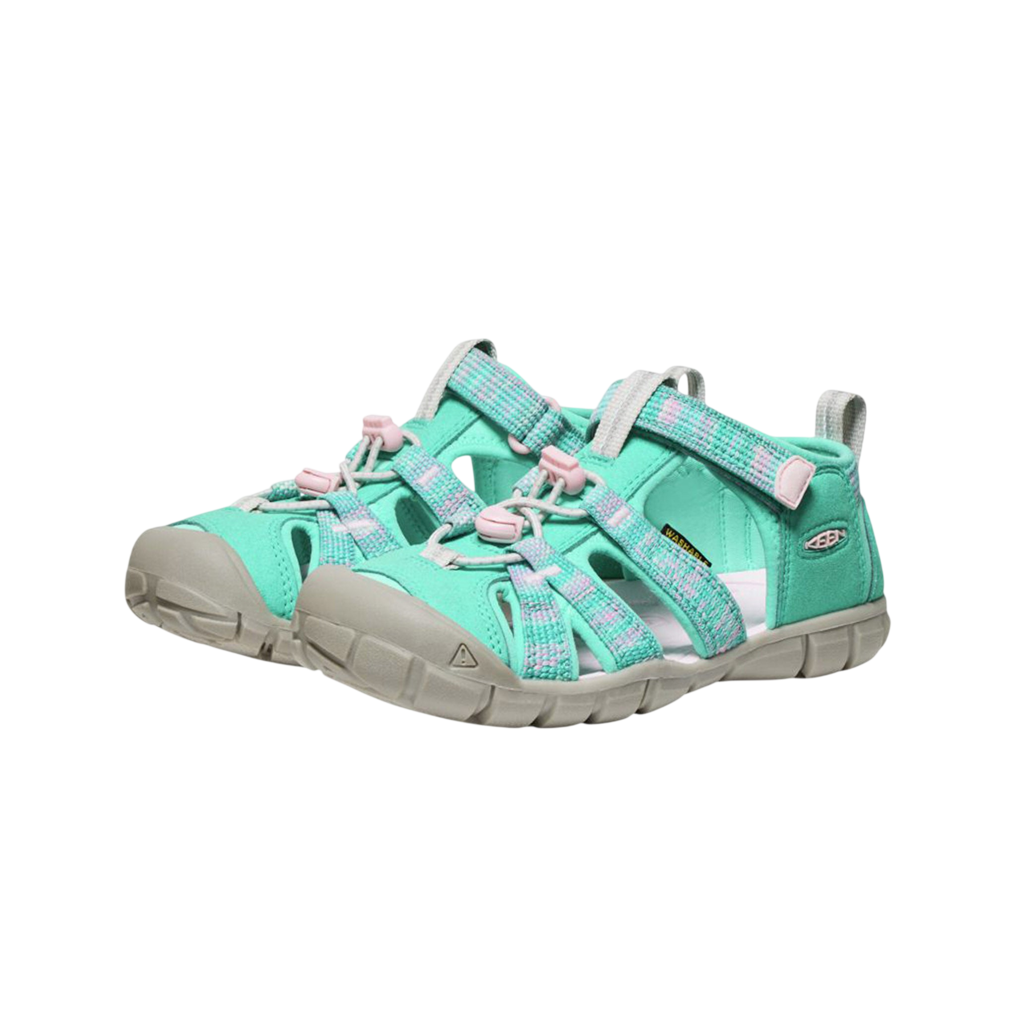 Y Seacamp II CNX Water Sandals, Bright Aqua/Giggle Pink