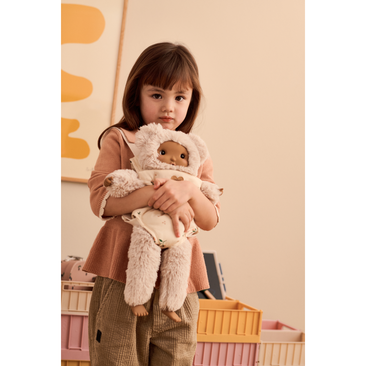 Eleanor Mini Me Peach Seashell Doll Carrier