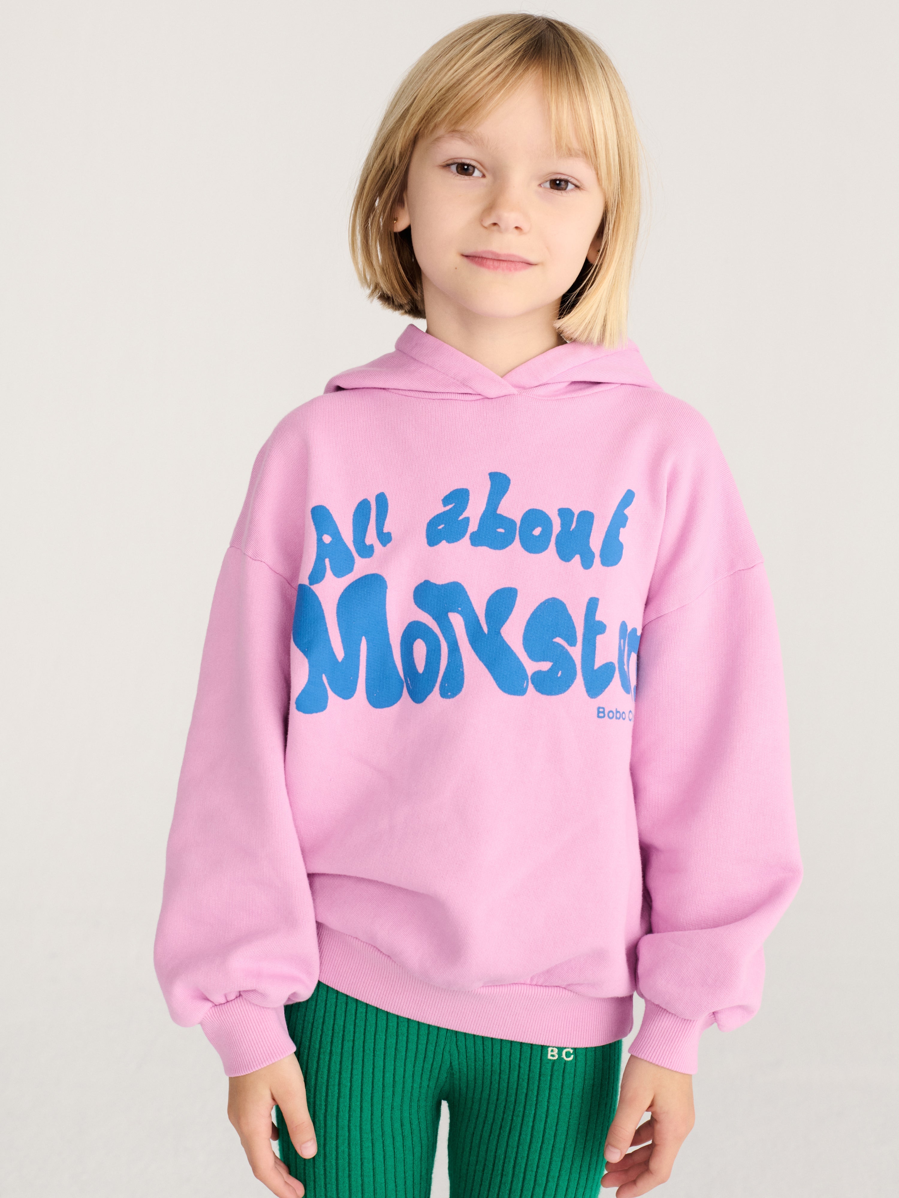 Hoodie All About Monster Pink