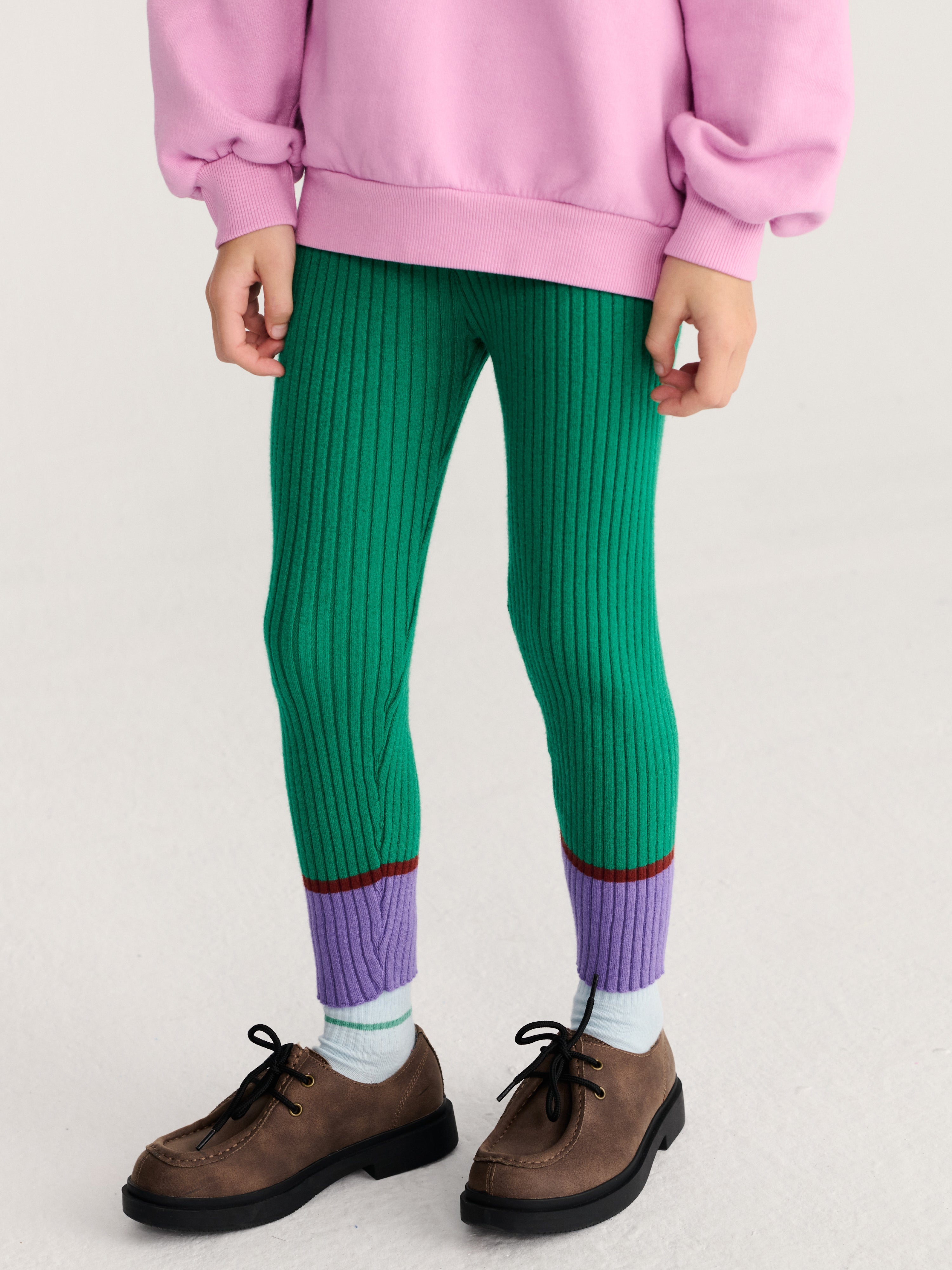 Leggings BC / Leggings en maille BC vert clair