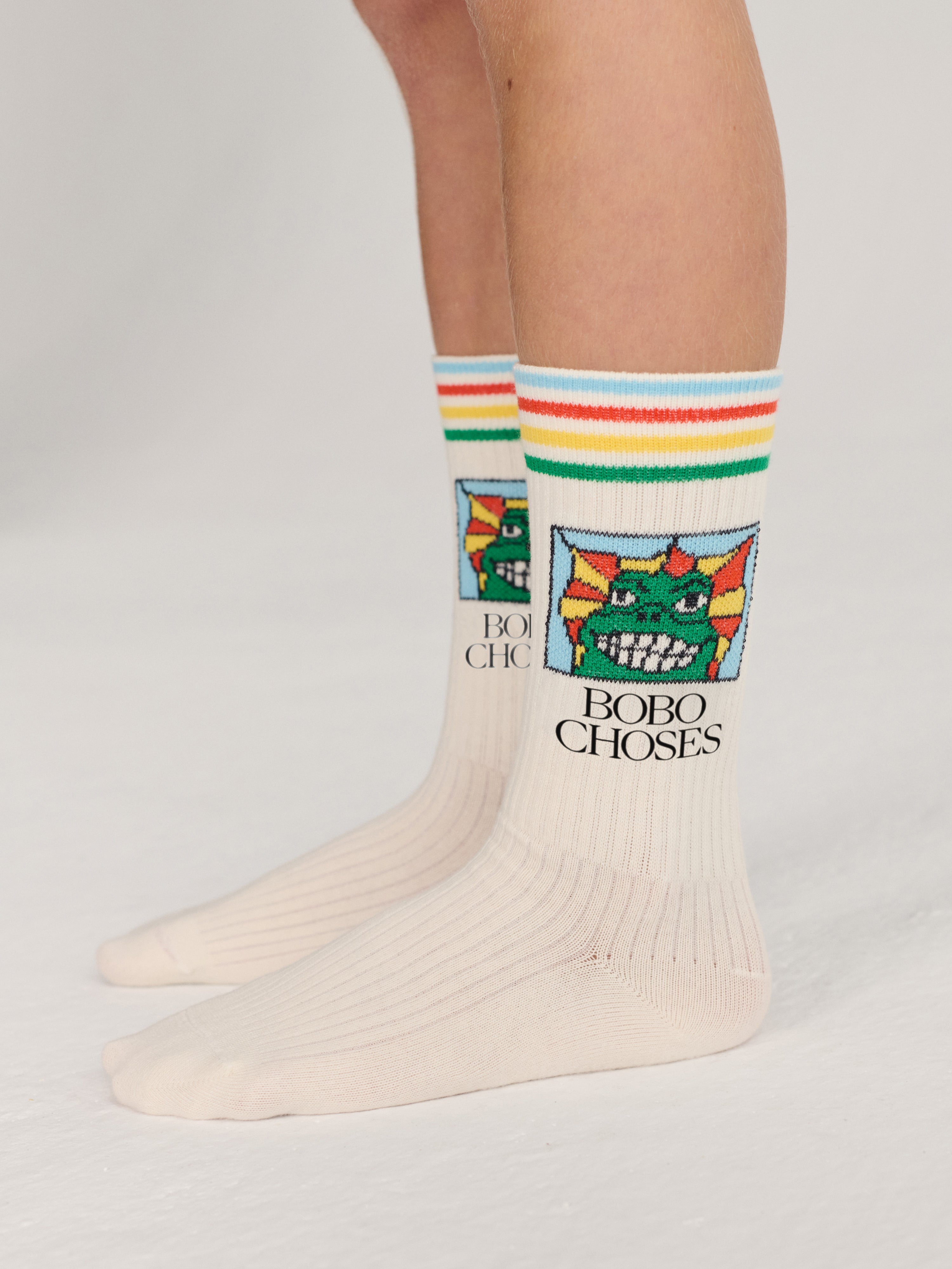 Lange Socken Beast Offwhite