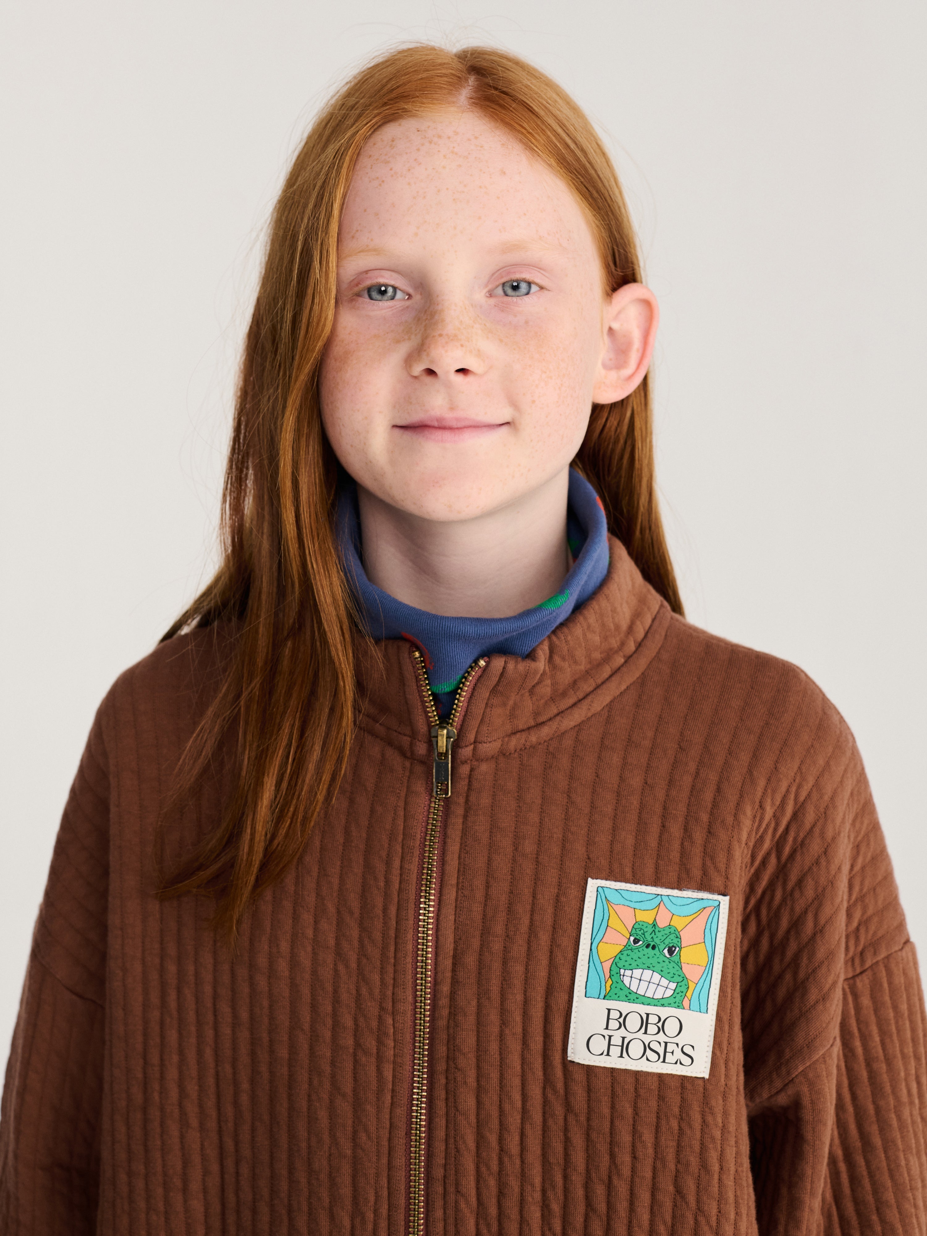 Sweatshirtjacke Beast Tag Brown