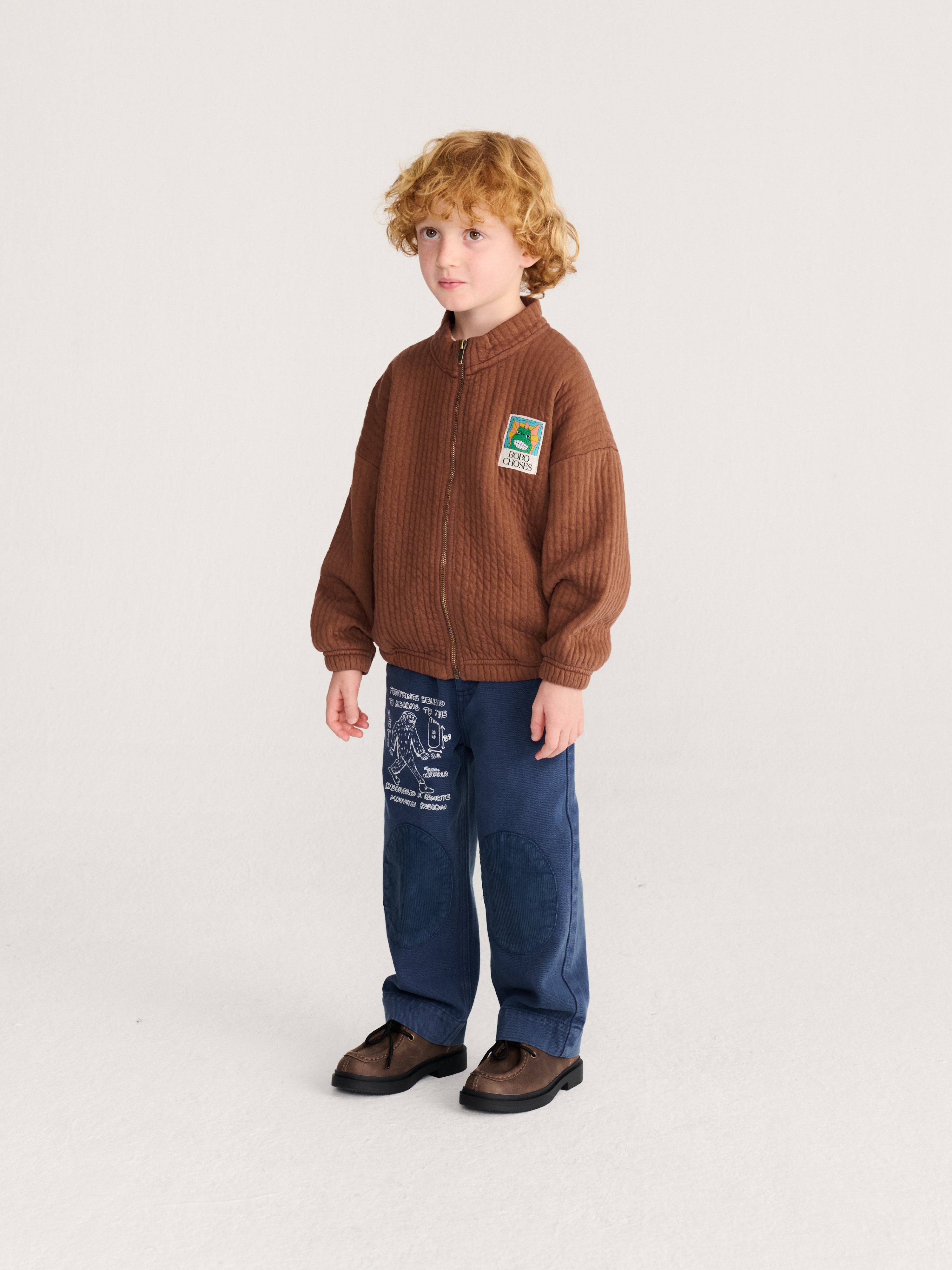 Sweatshirtjacke Beast Tag Brown