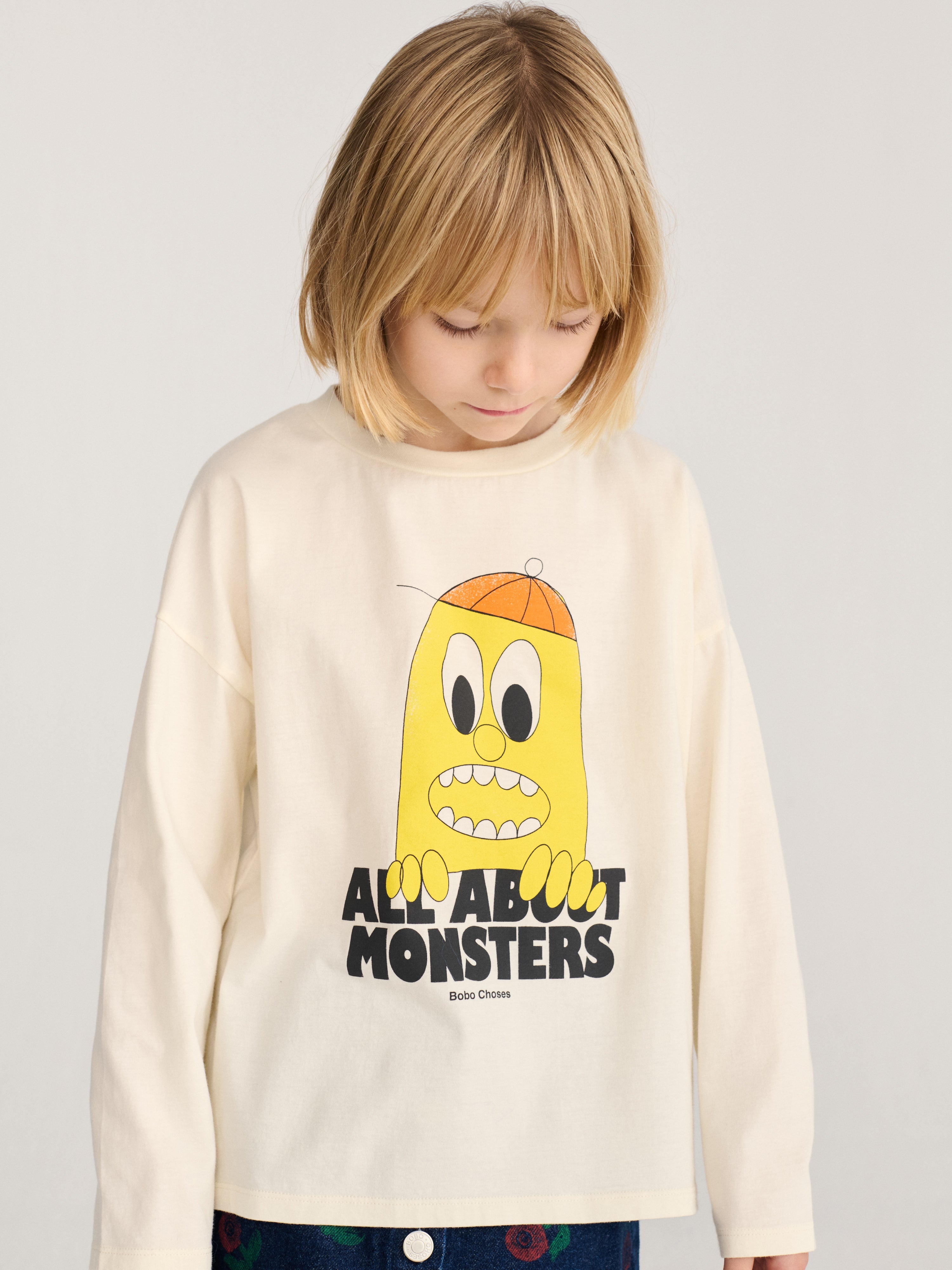 Langarmshirt Bigtooth Lemon offwhite