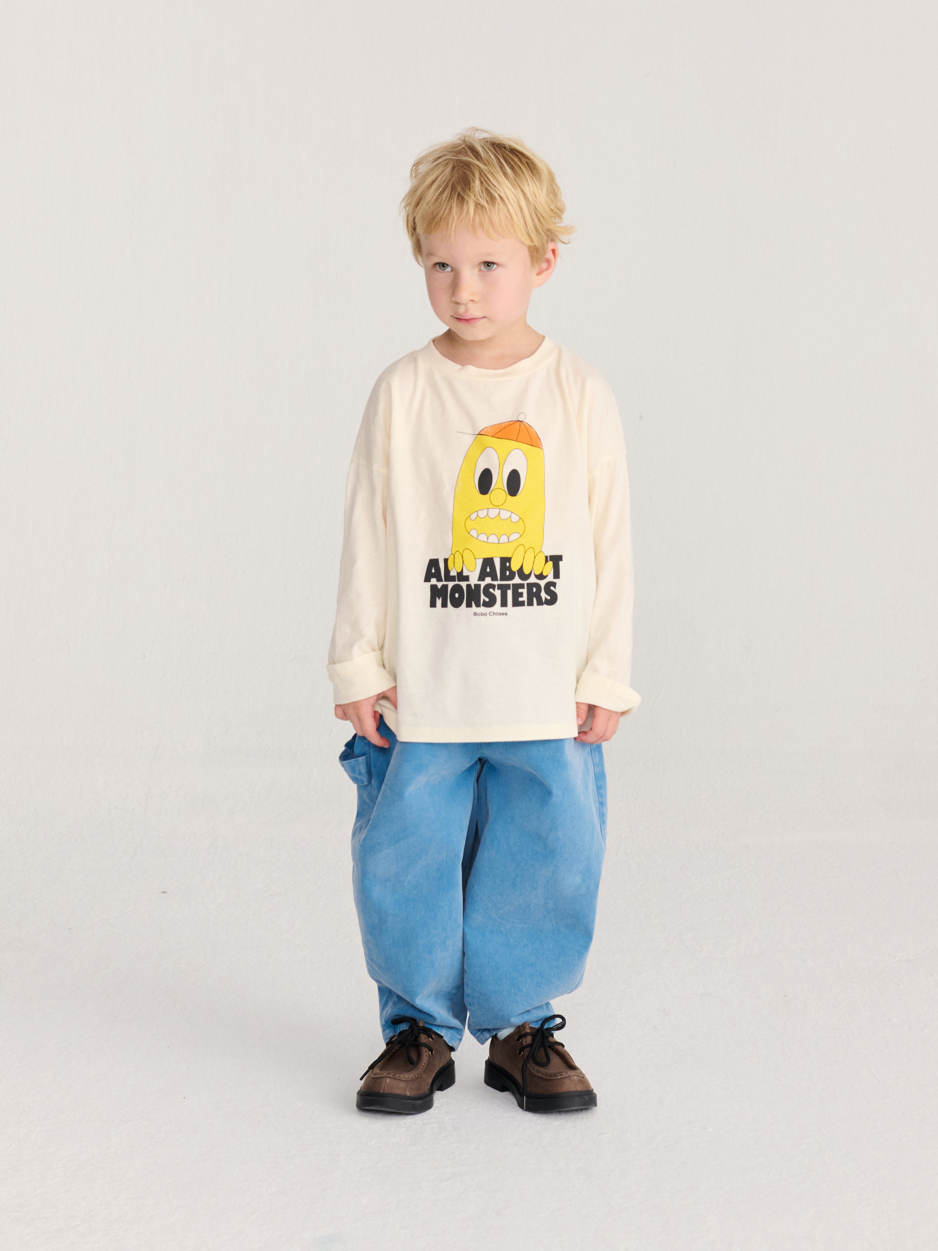 Langarmshirt Bigtooth Lemon offwhite