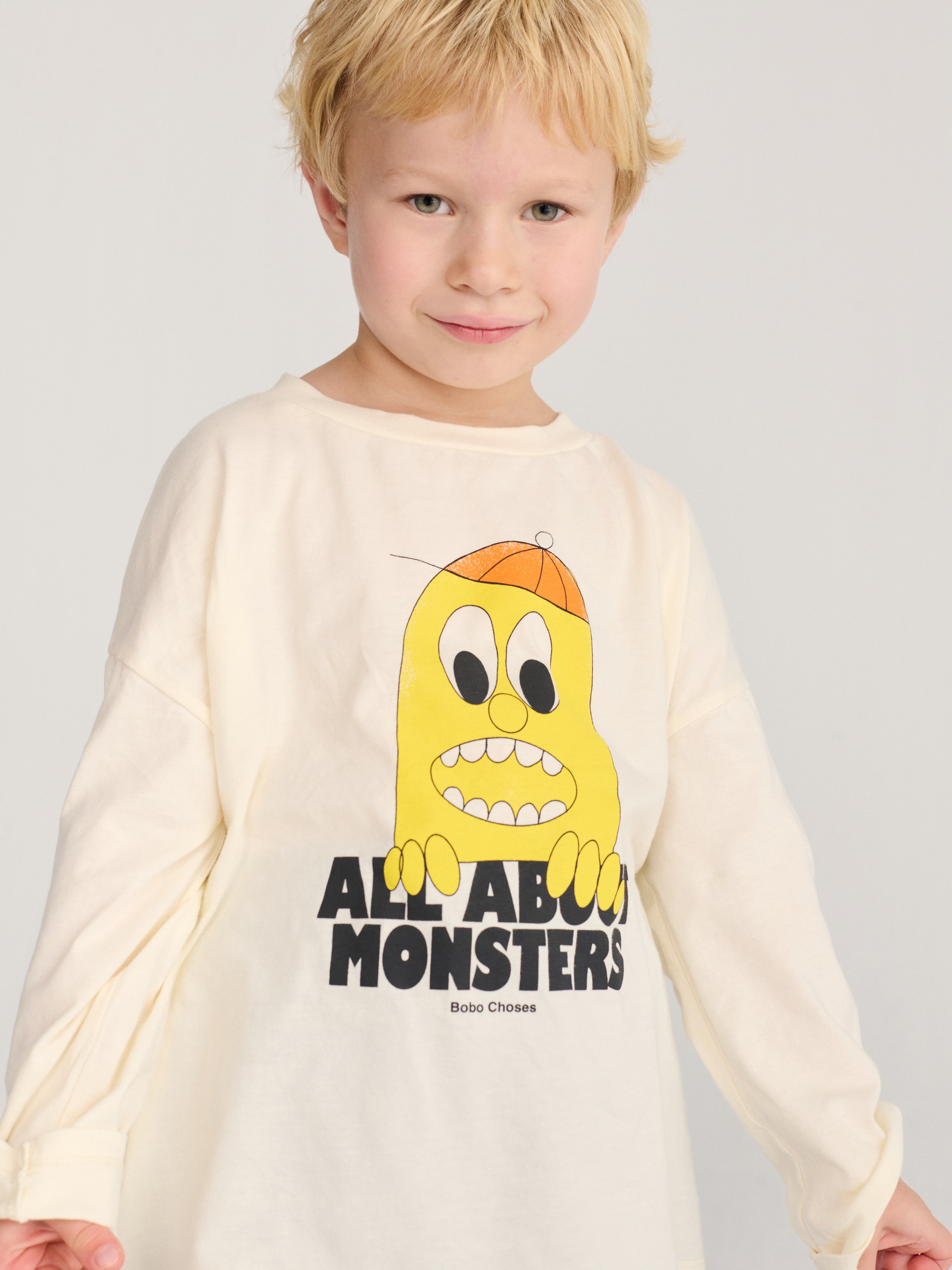 Langarmshirt Bigtooth Lemon offwhite