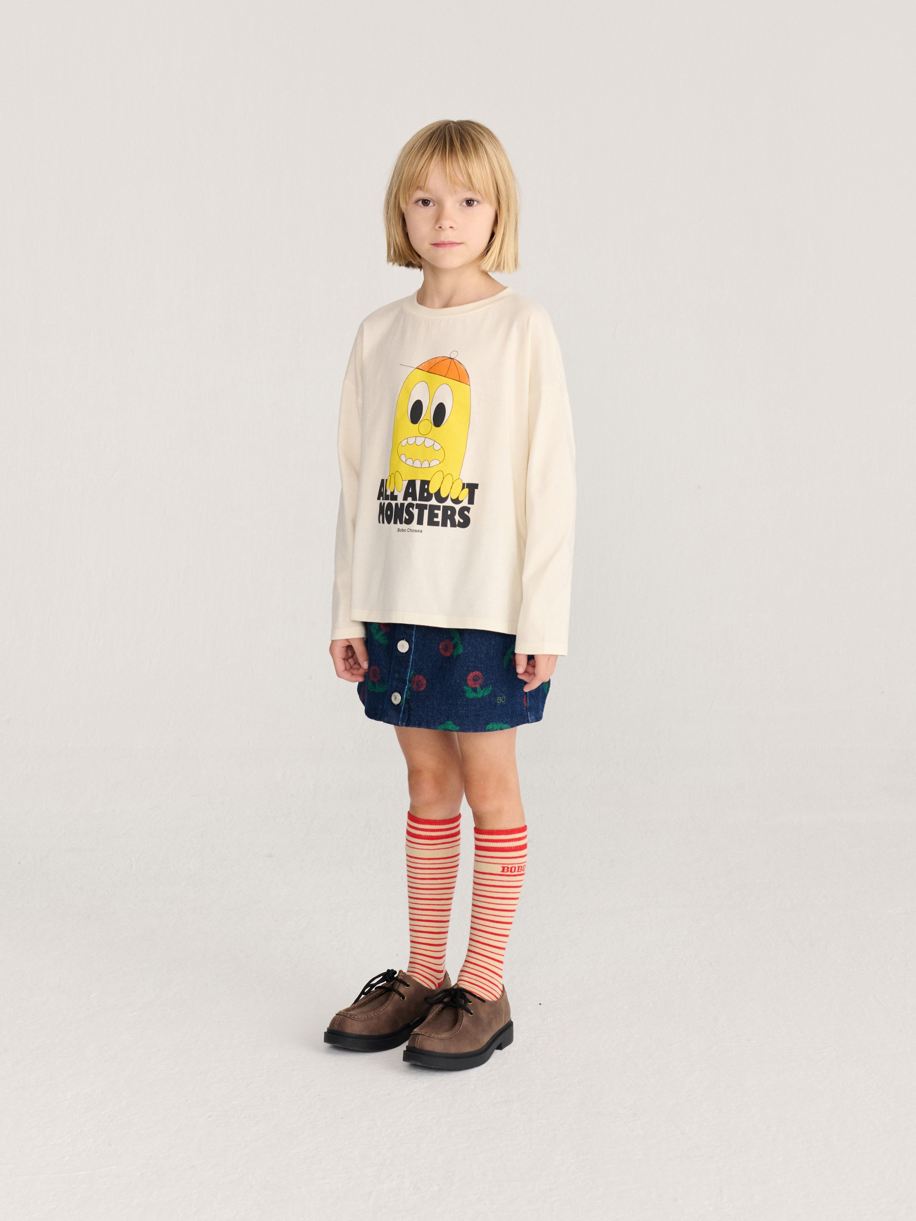 Langarmshirt Bigtooth Lemon offwhite