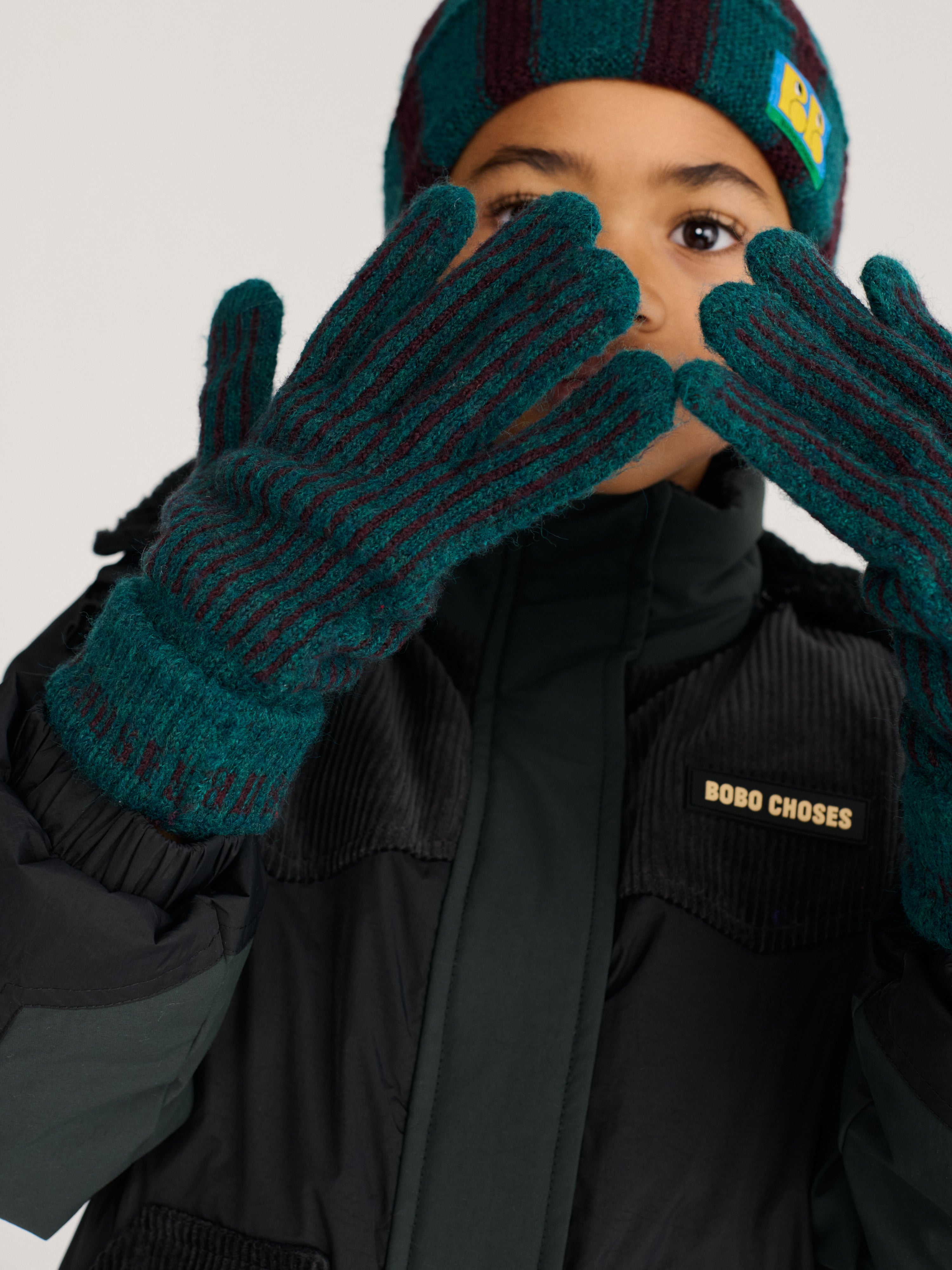Gloves Bobo Choses Dark Green