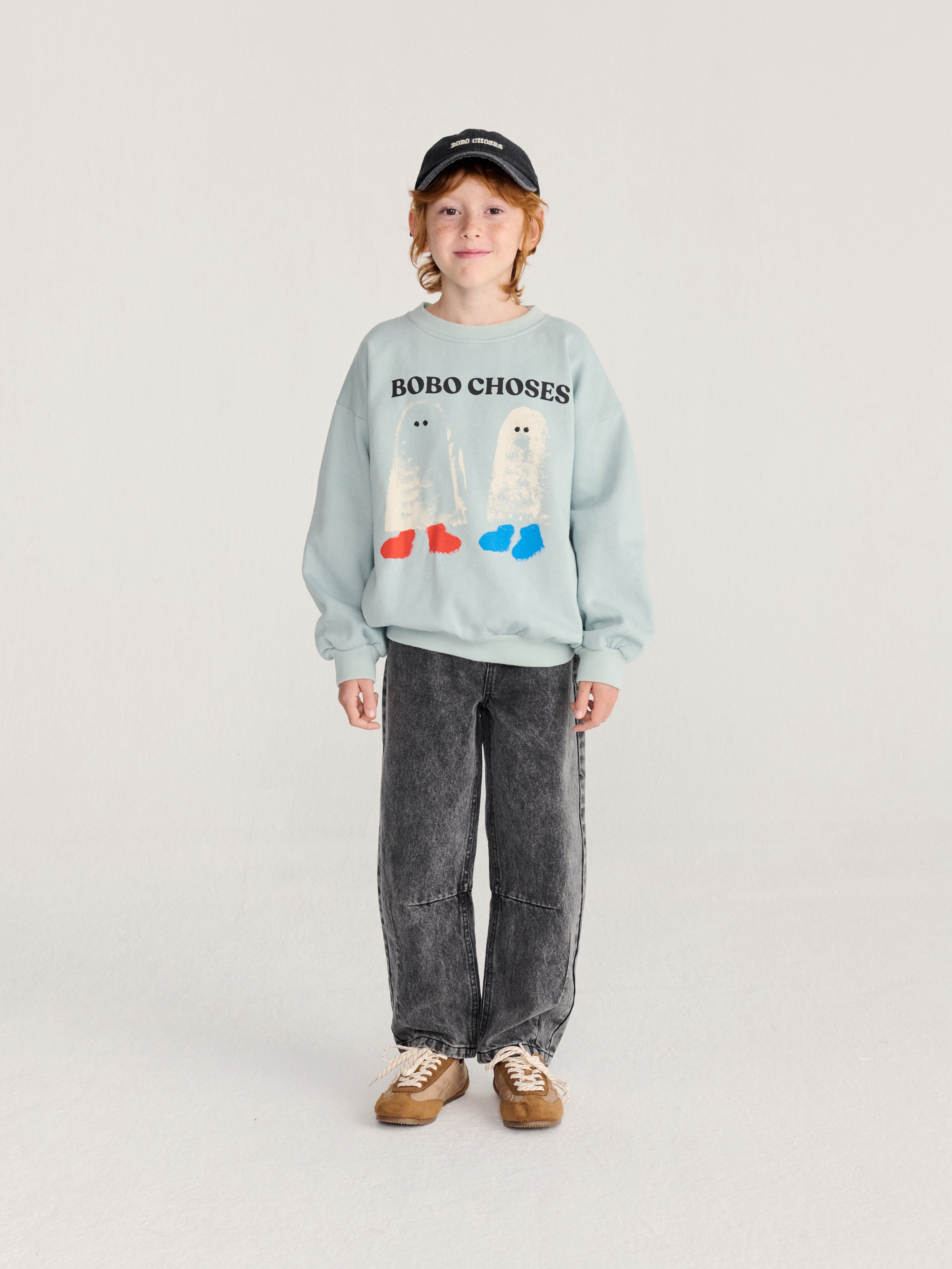 Sweatshirt Booty Ghosts Light Blue