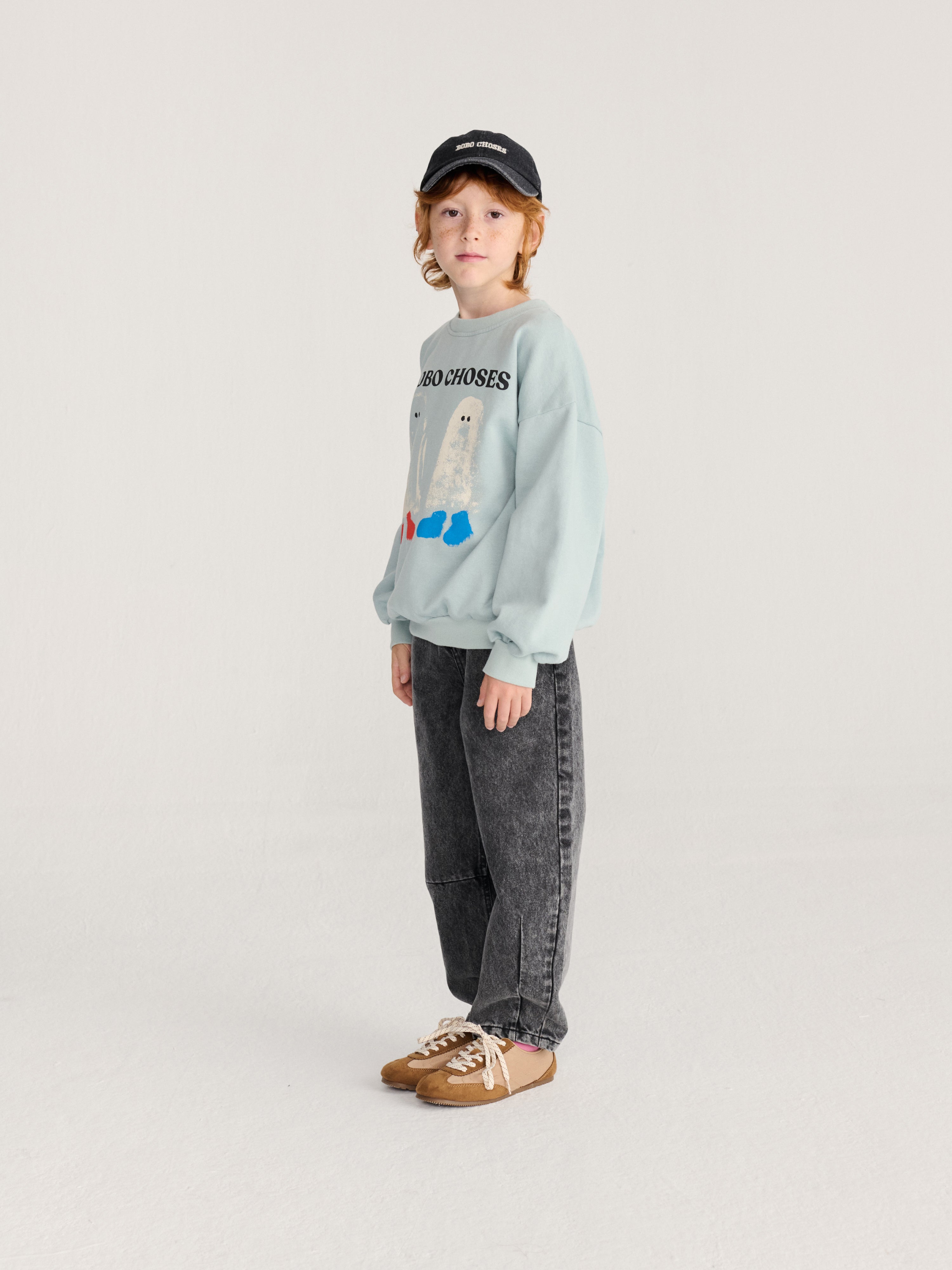 Sweatshirt Booty Ghosts Light Blue