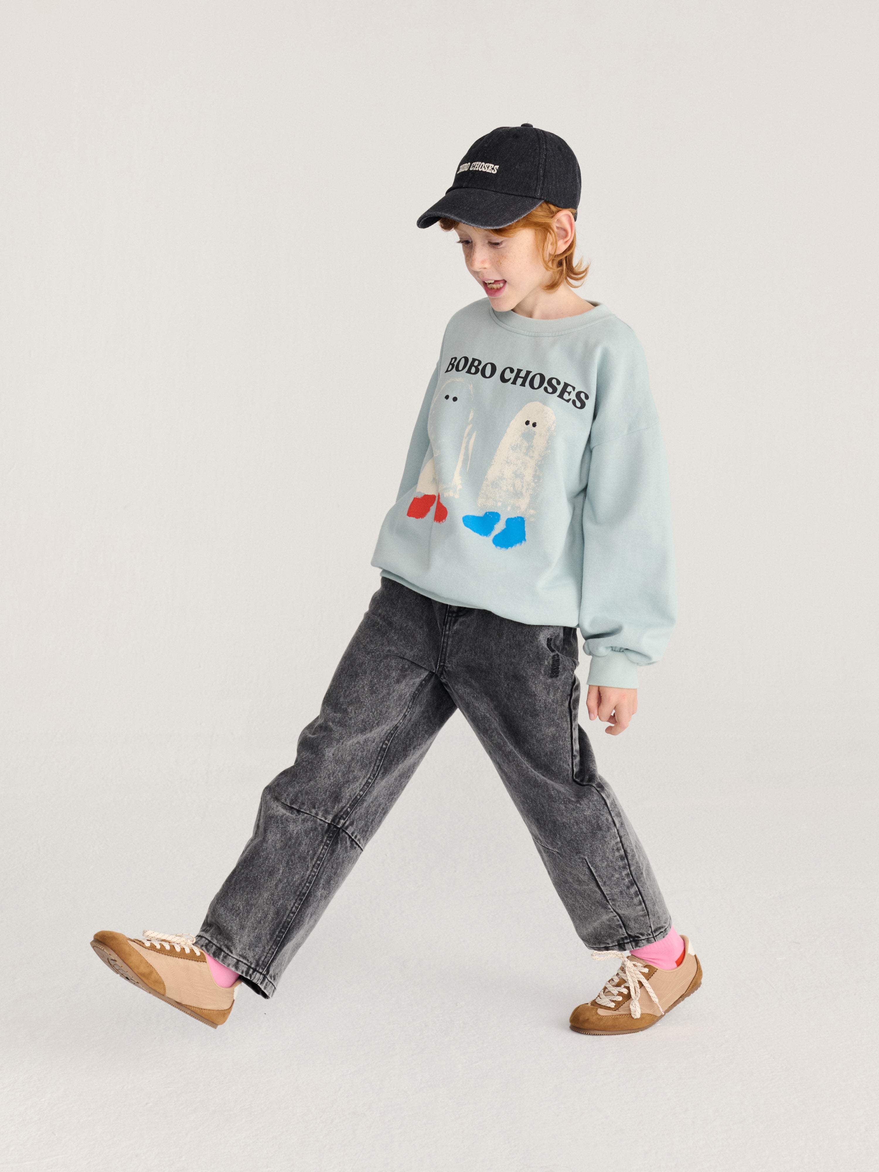 Sweatshirt Booty Ghosts Light Blue