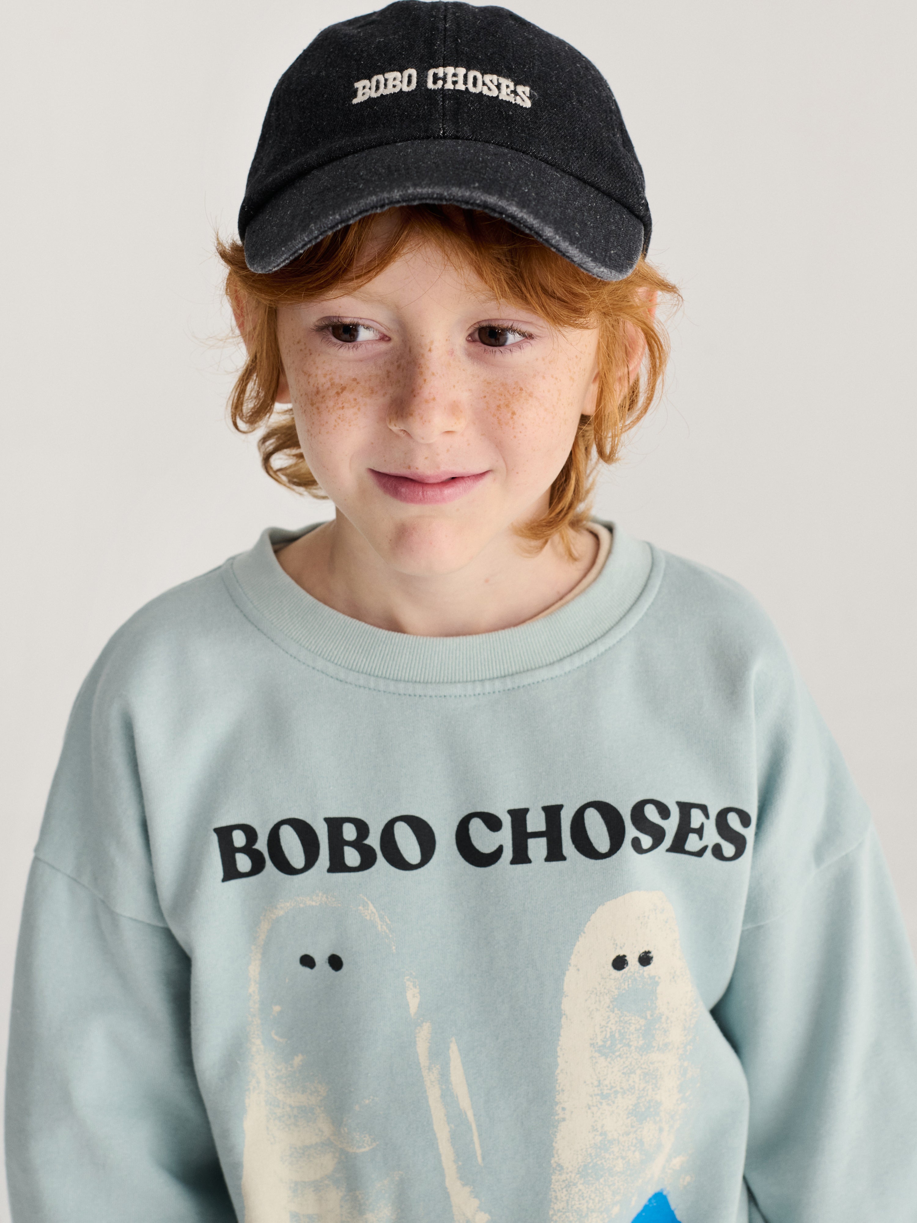 Sweatshirt Booty Ghosts Light Blue
