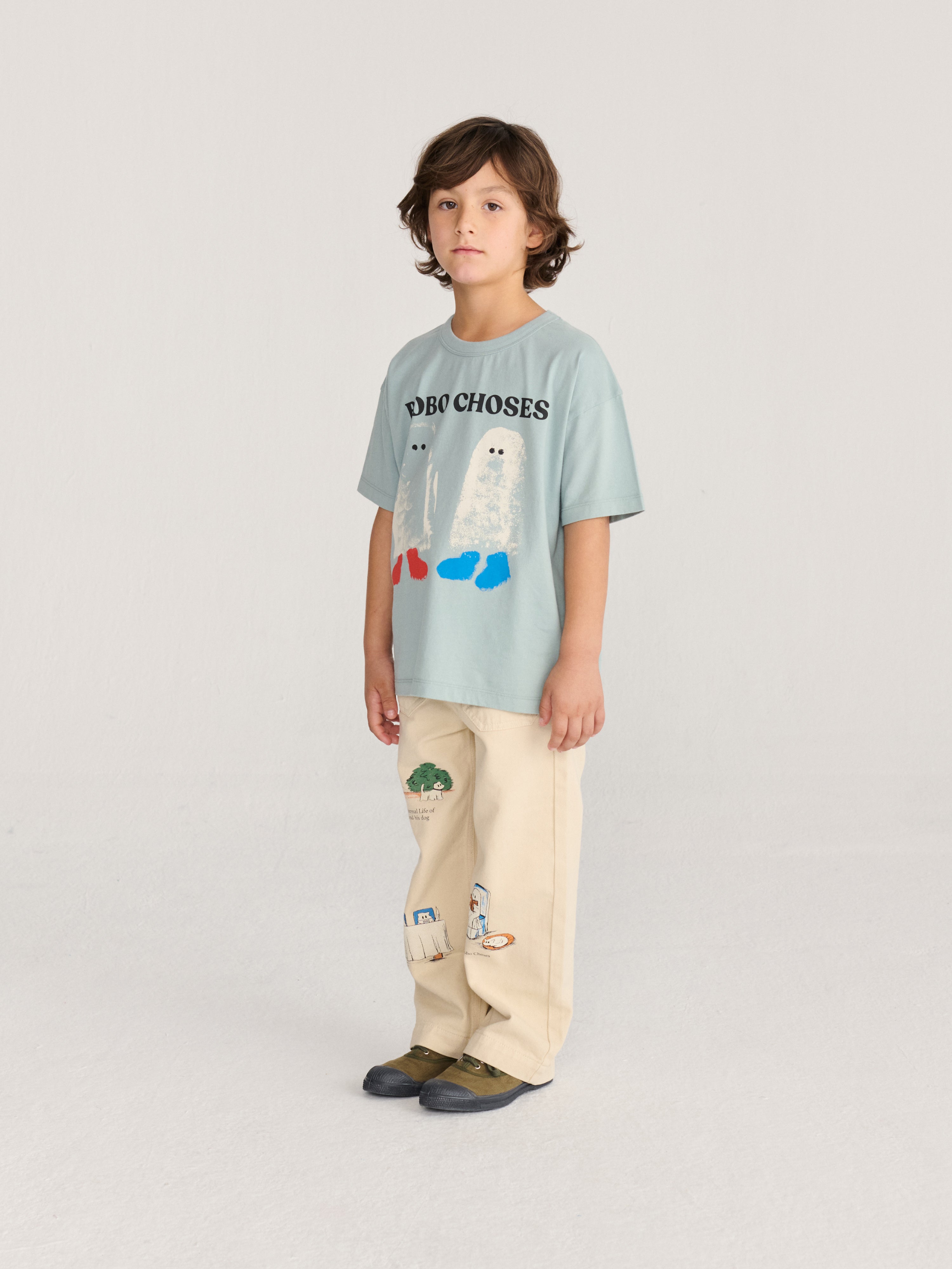 T-Shirt Booty Ghosts Light Blue
