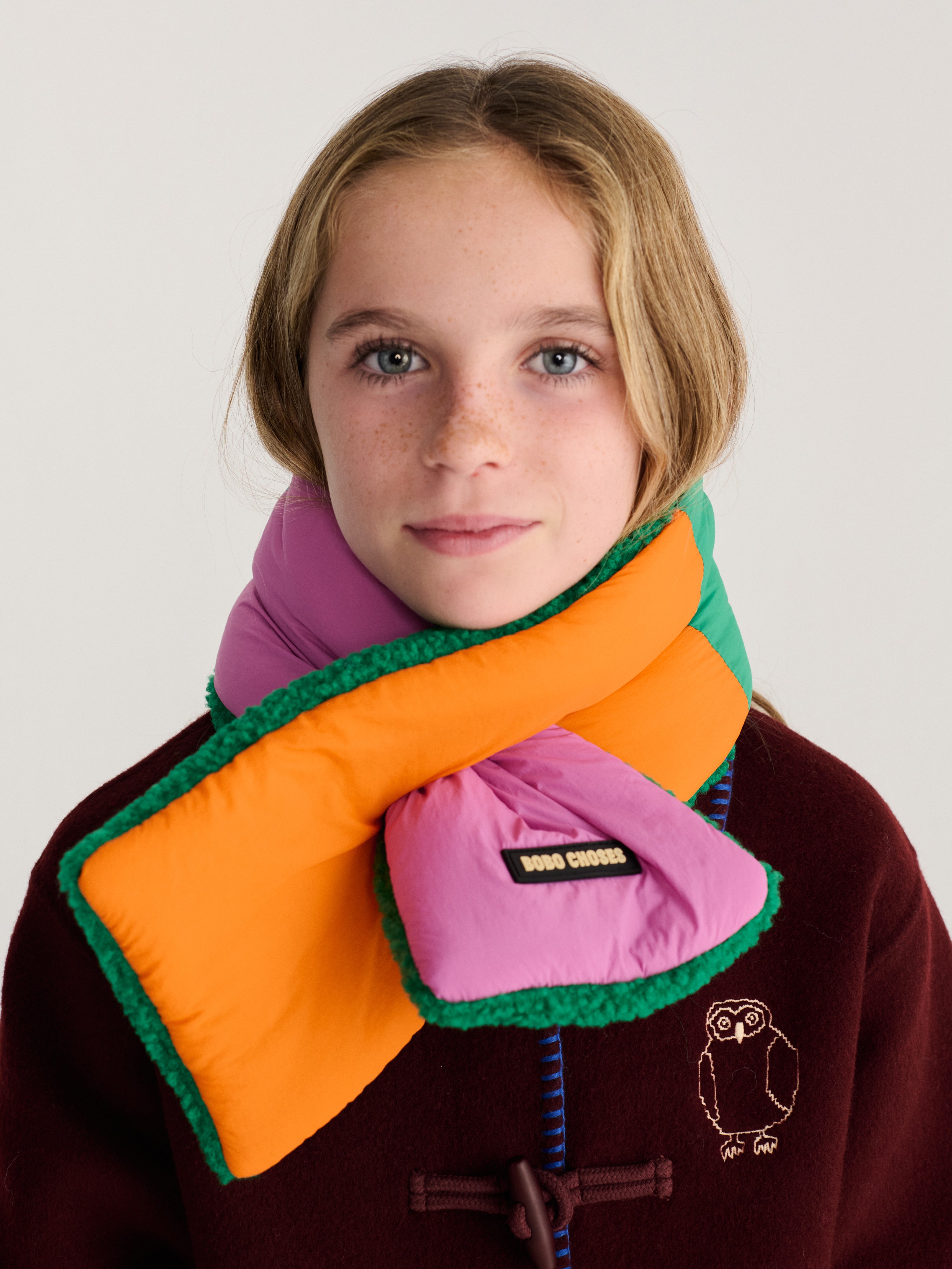 Schal Color Block Fuchsia