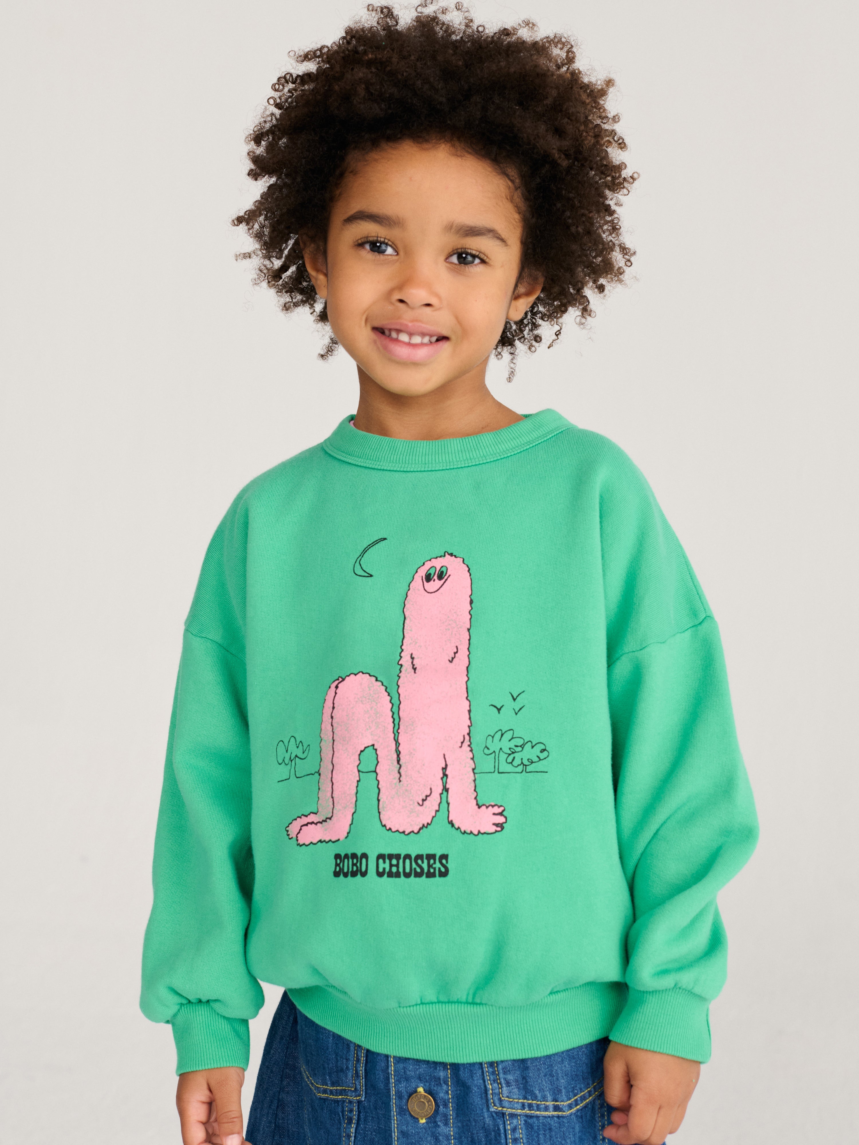 Sweatshirt Long Puff Green