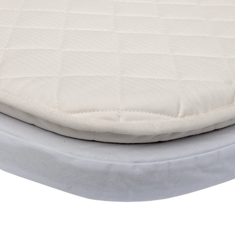 Babybett KIMI Kit 120 mit Matratze & Matratzenauflage Organic Lichen