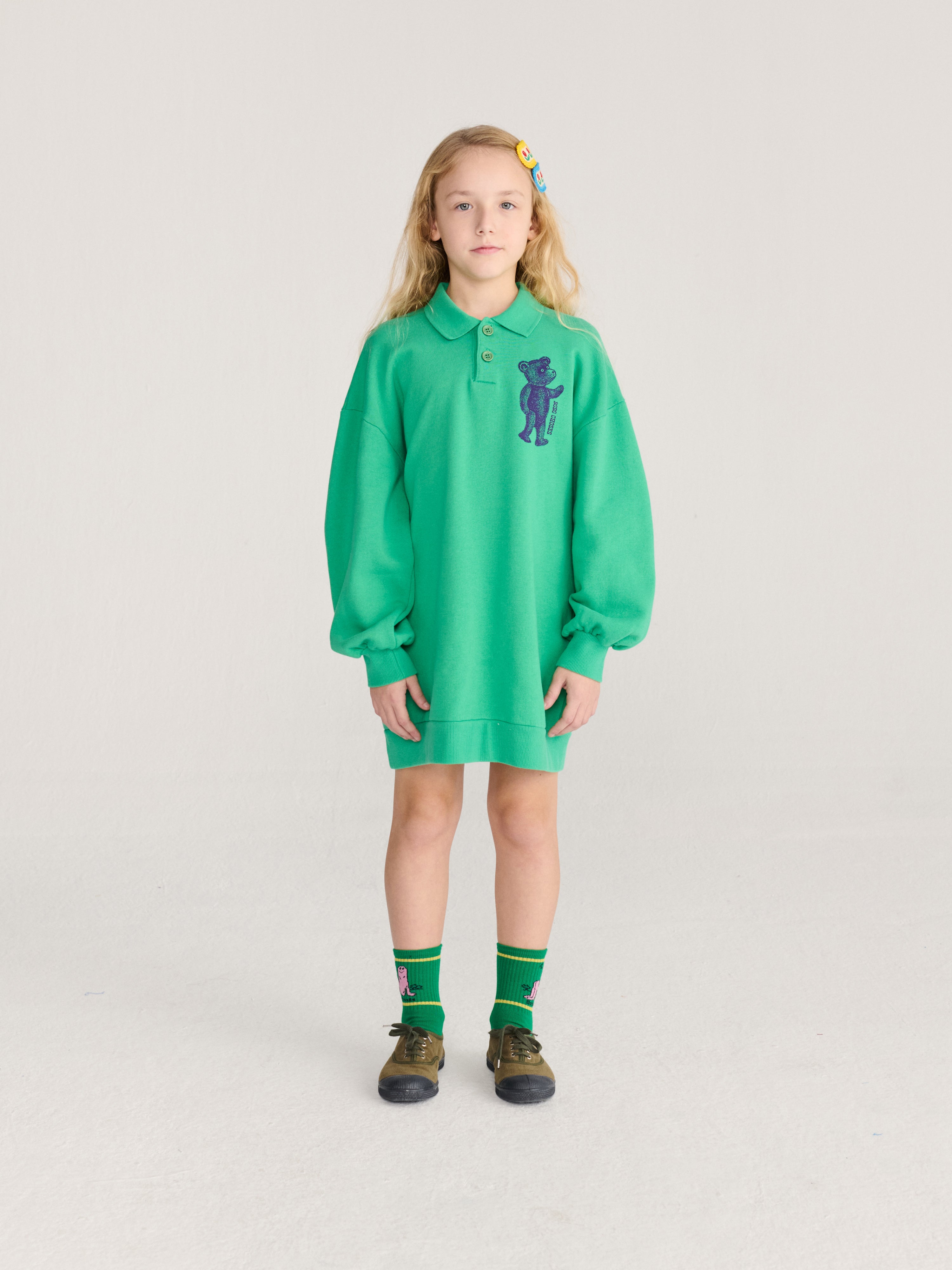 Sweatshirt Kleid Softpaw Monster Polo Green