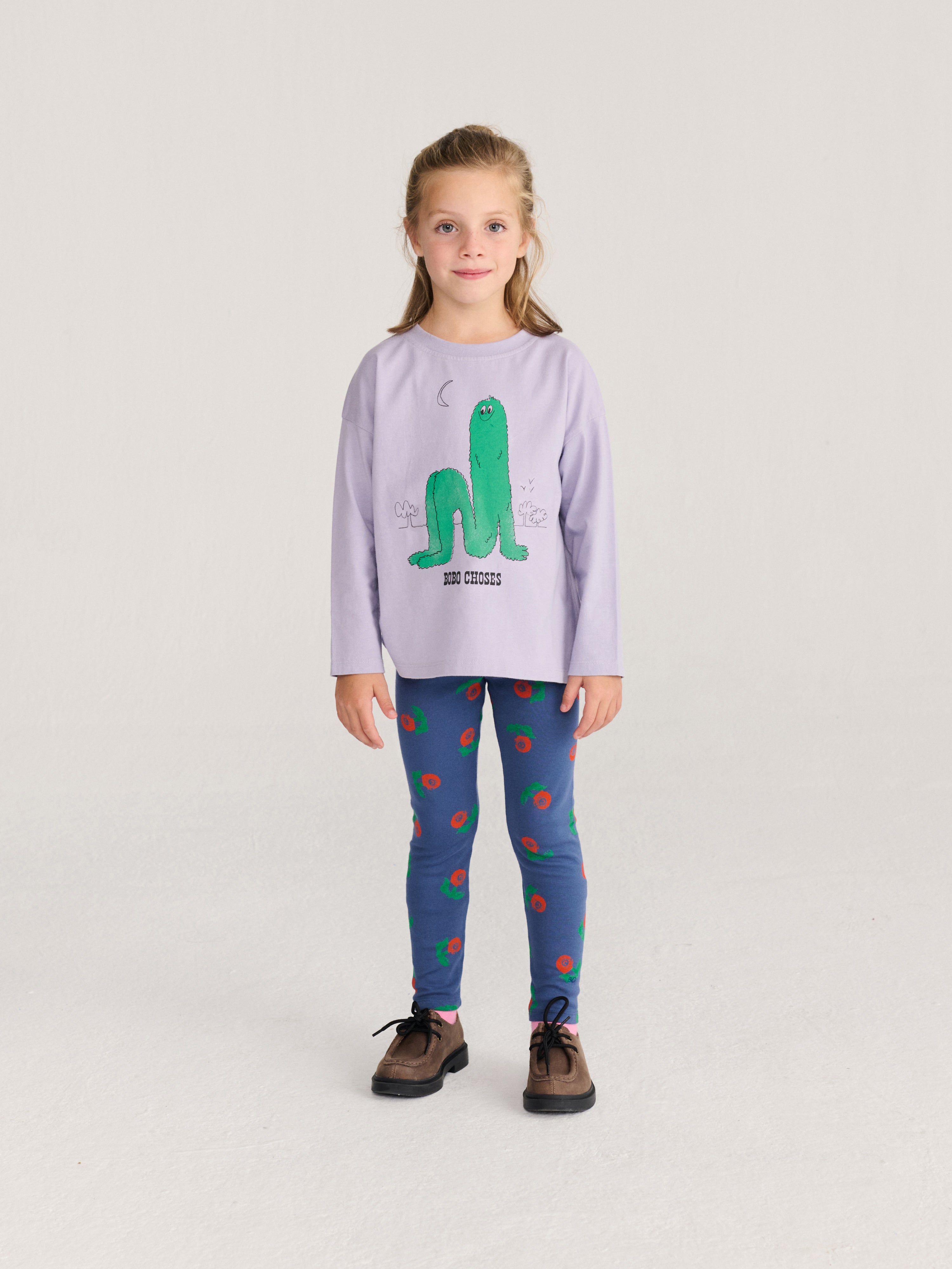 Leggings Stamp Bloom All Over Navy Blue