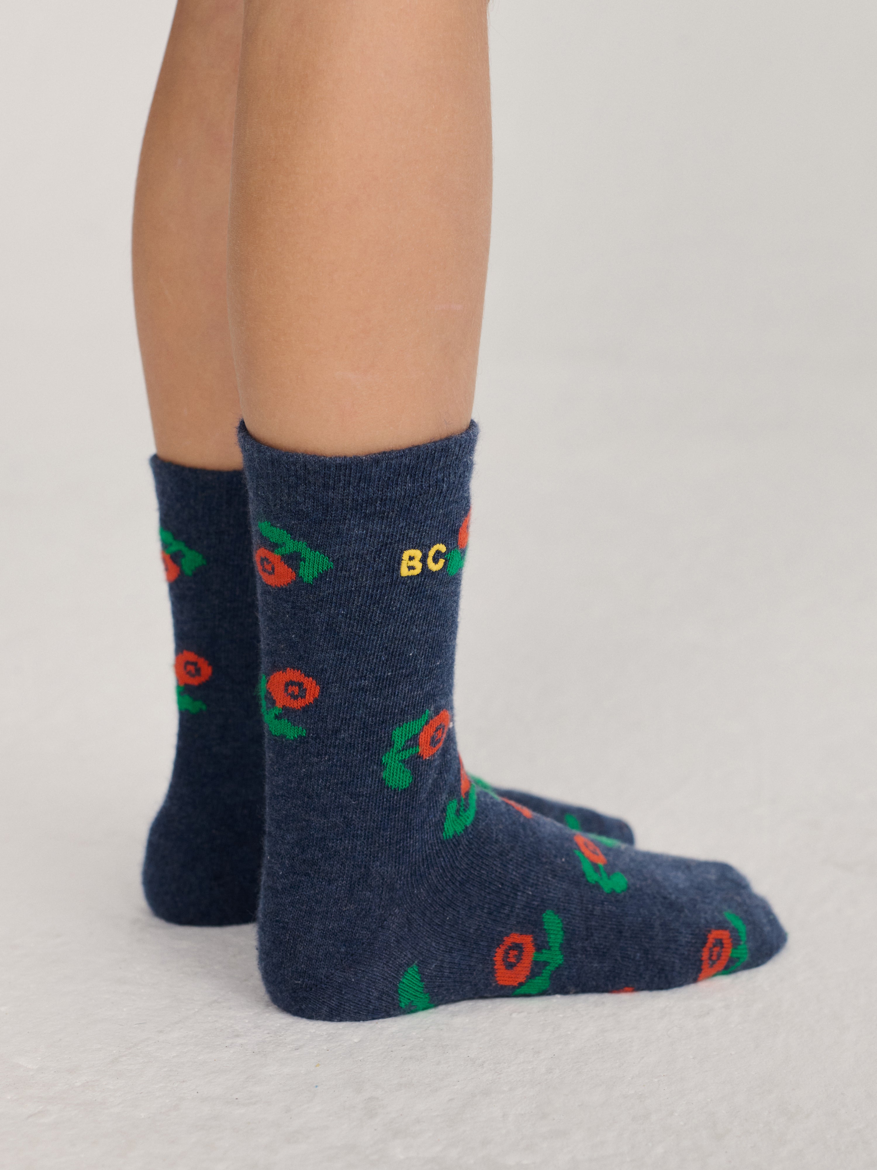 Socken Stamp Bloom All Over Violett