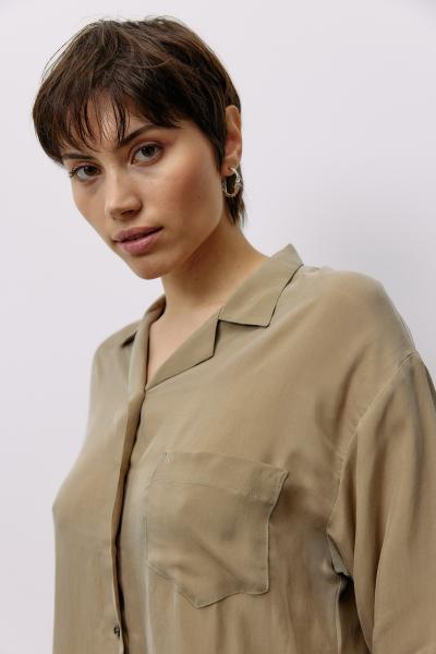 Bluse Woven Cupro coriander