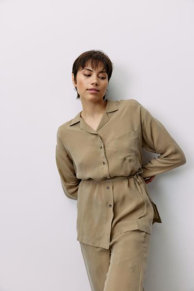 Bluse Woven Cupro coriander